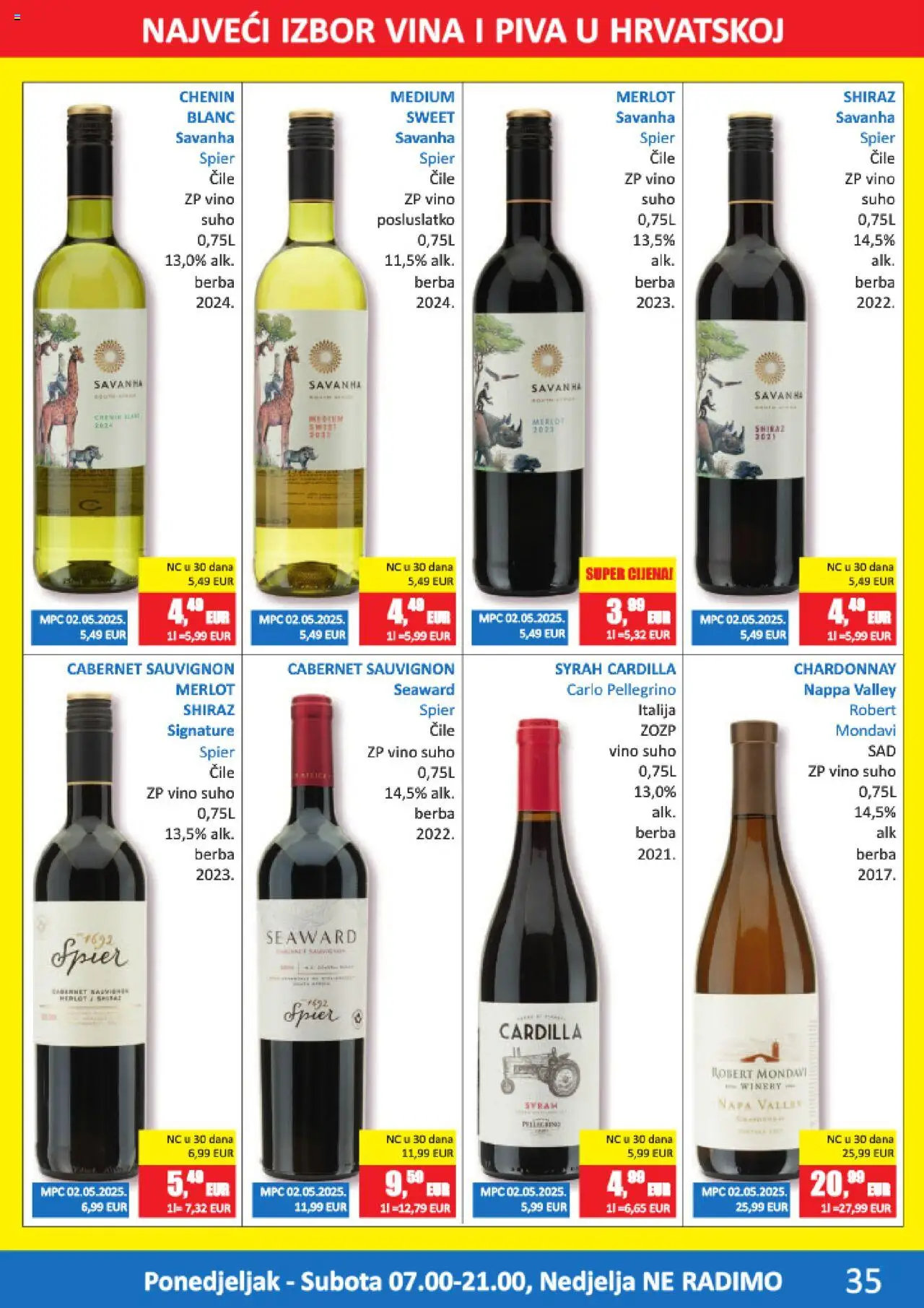Vrutak katalog | vrijedi od 15.09.2025 | Stranica: 35 | Proizvodi: Špinat, Vino