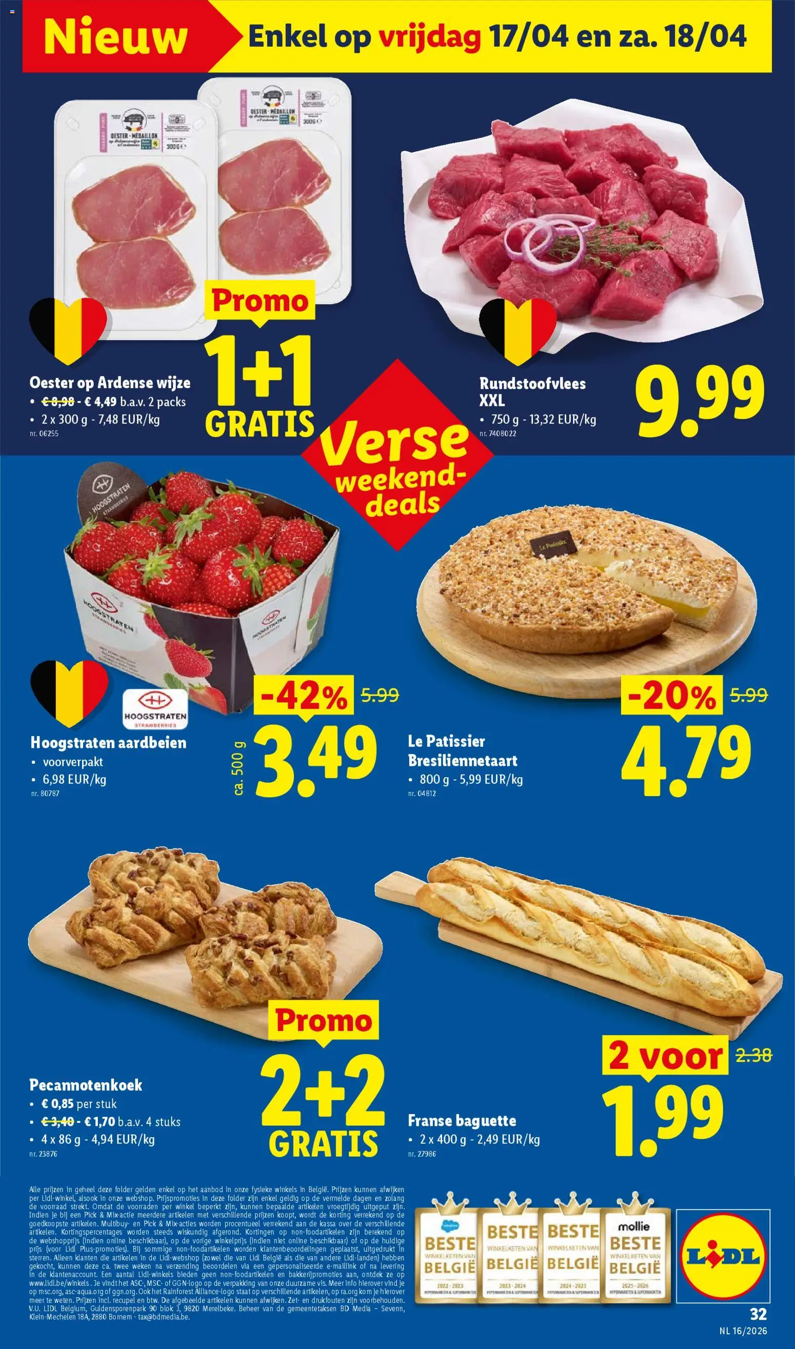 {H1} | Pagina: 32 | Producten: Baguette, Cake, Paradicsomszósz, Kom