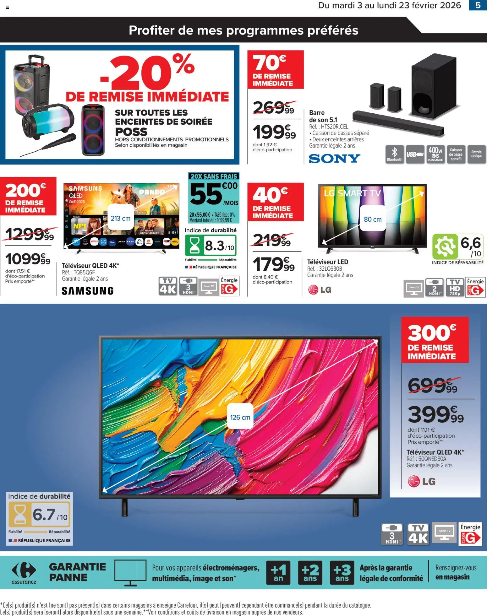 {H1} | Page: 5 | Produits: Televiseur, Smart TV