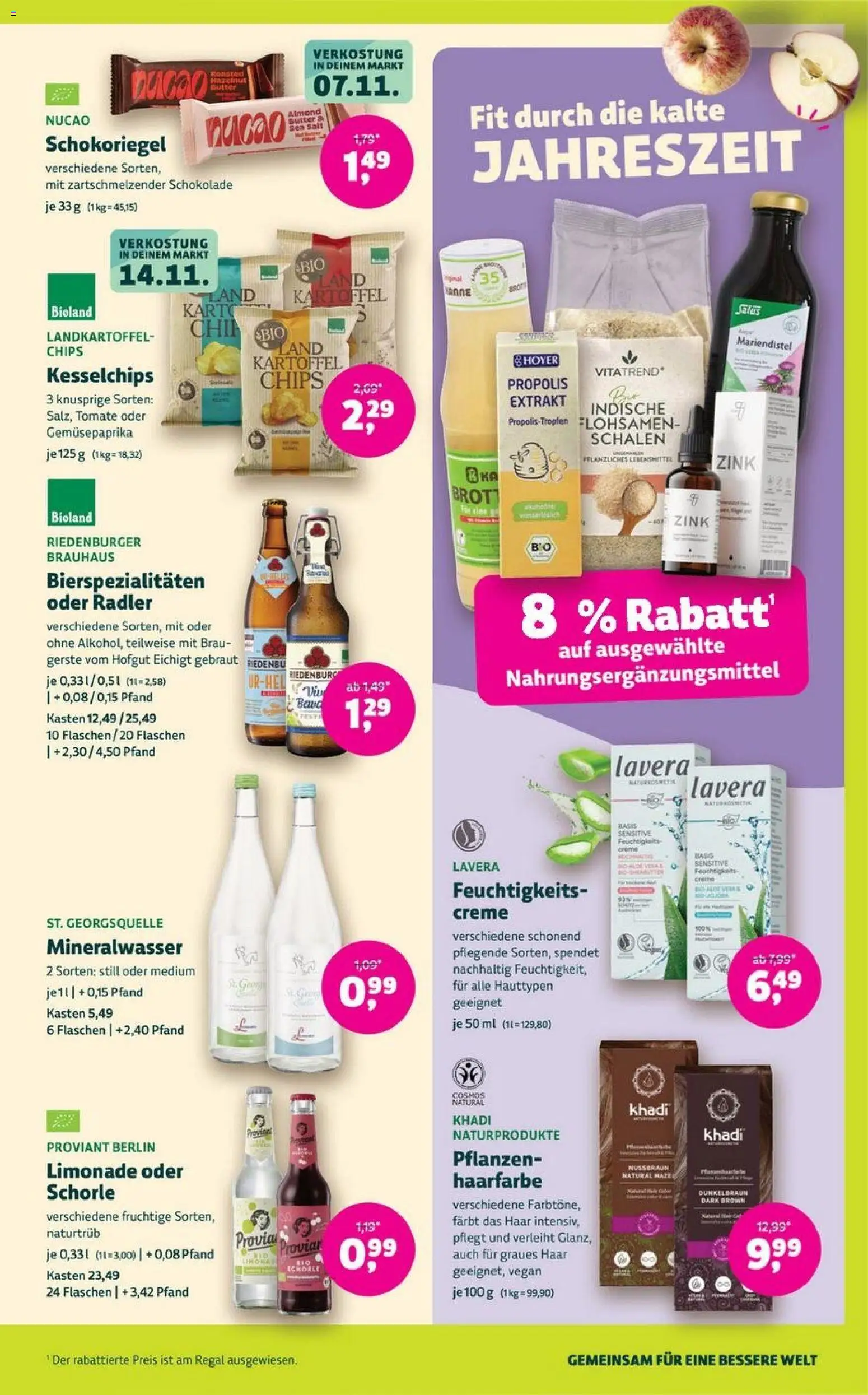 Denns BioMarkt Angebote – gültig ab 05.11.2025 | Seite: 11 | Produkte: Butter, Regal, Haarfarbe, Chips