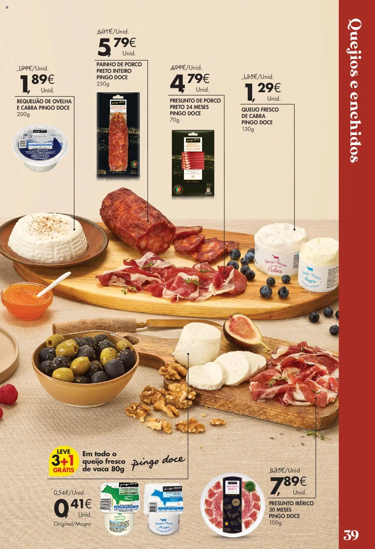 Pingo Doce - Vinhos e Sabores de Portugal Grandes │ válido de 09.09.2025 | Página: 39 | Produtos: Queijo, Requeijão, Presunto