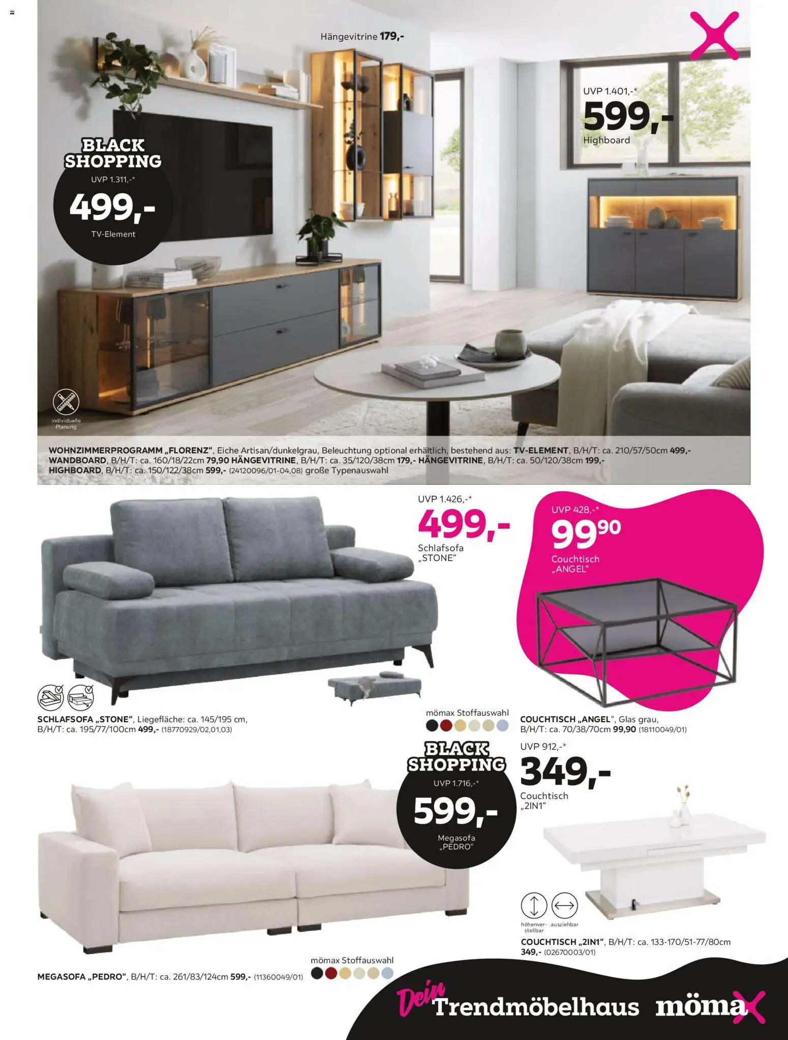 Mömax - Black Friday gültig ab 25.11.2025 | Seite: 5 | Produkte: Couchtisch