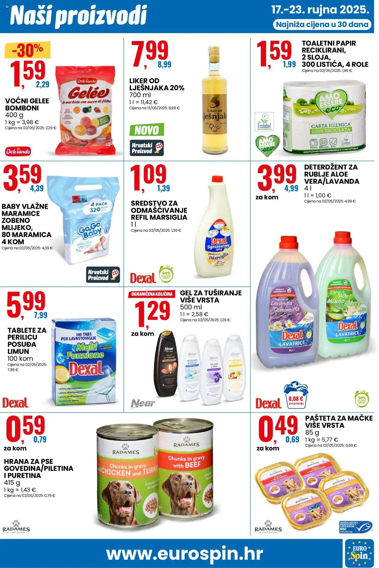 Eurospin katalog | vrijedi od 17.09.2025 | Stranica: 11 | Proizvodi: Role, Bomboni, Pašteta, Liker