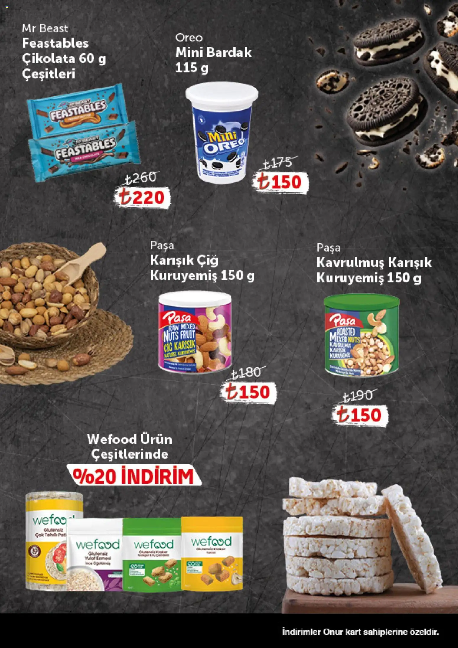 Onur Market - Katalog Gurme - 16.04.2026 tarihinden itibaren geçerlidir | Sayfa: 9 | Ürünler: Çikolata, Zselatin