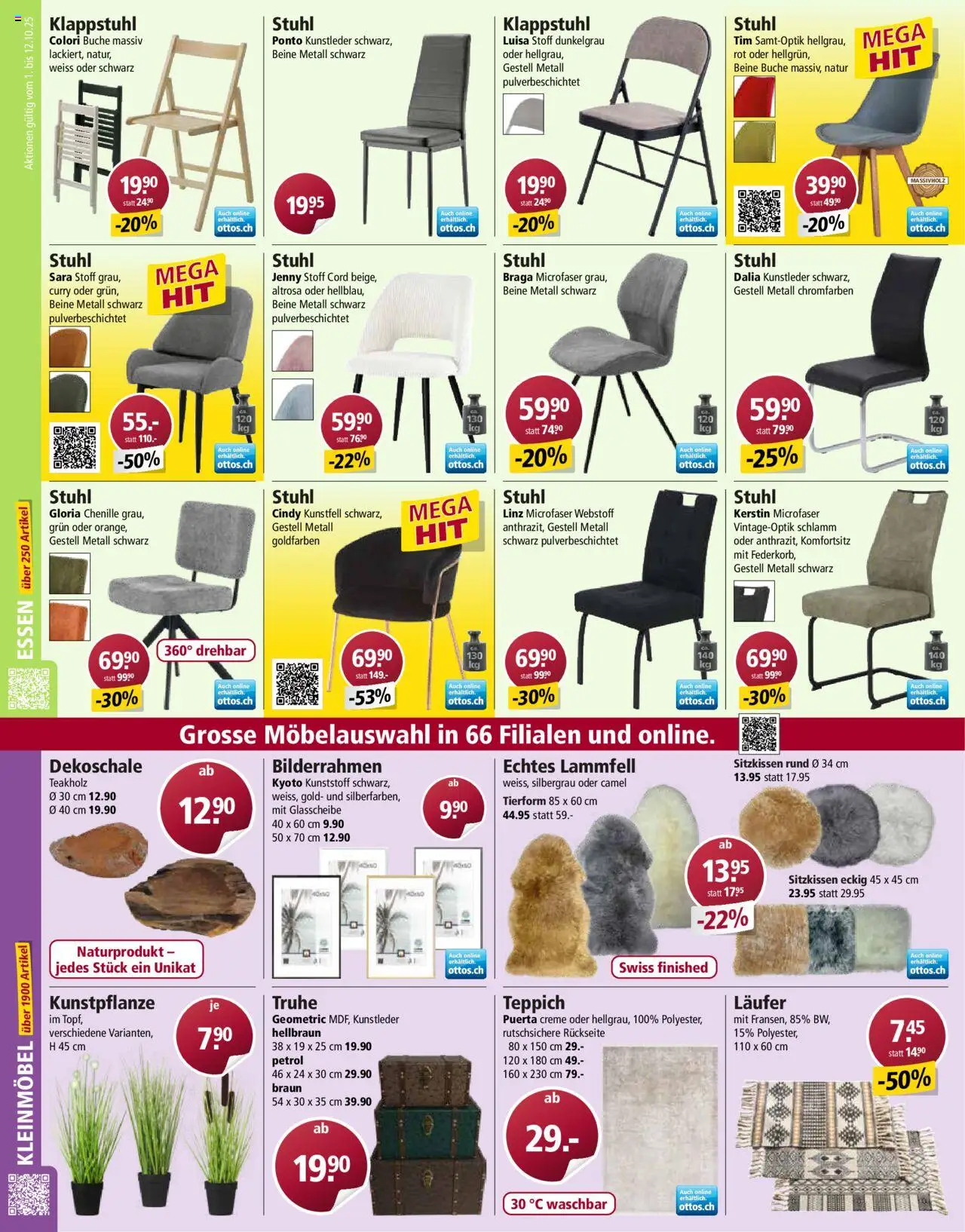 Otto's Aktionen – gültig ab 01.10.2025 | Seite: 10 | Produkte: Stuhl, Teppich, Truhe, Creme