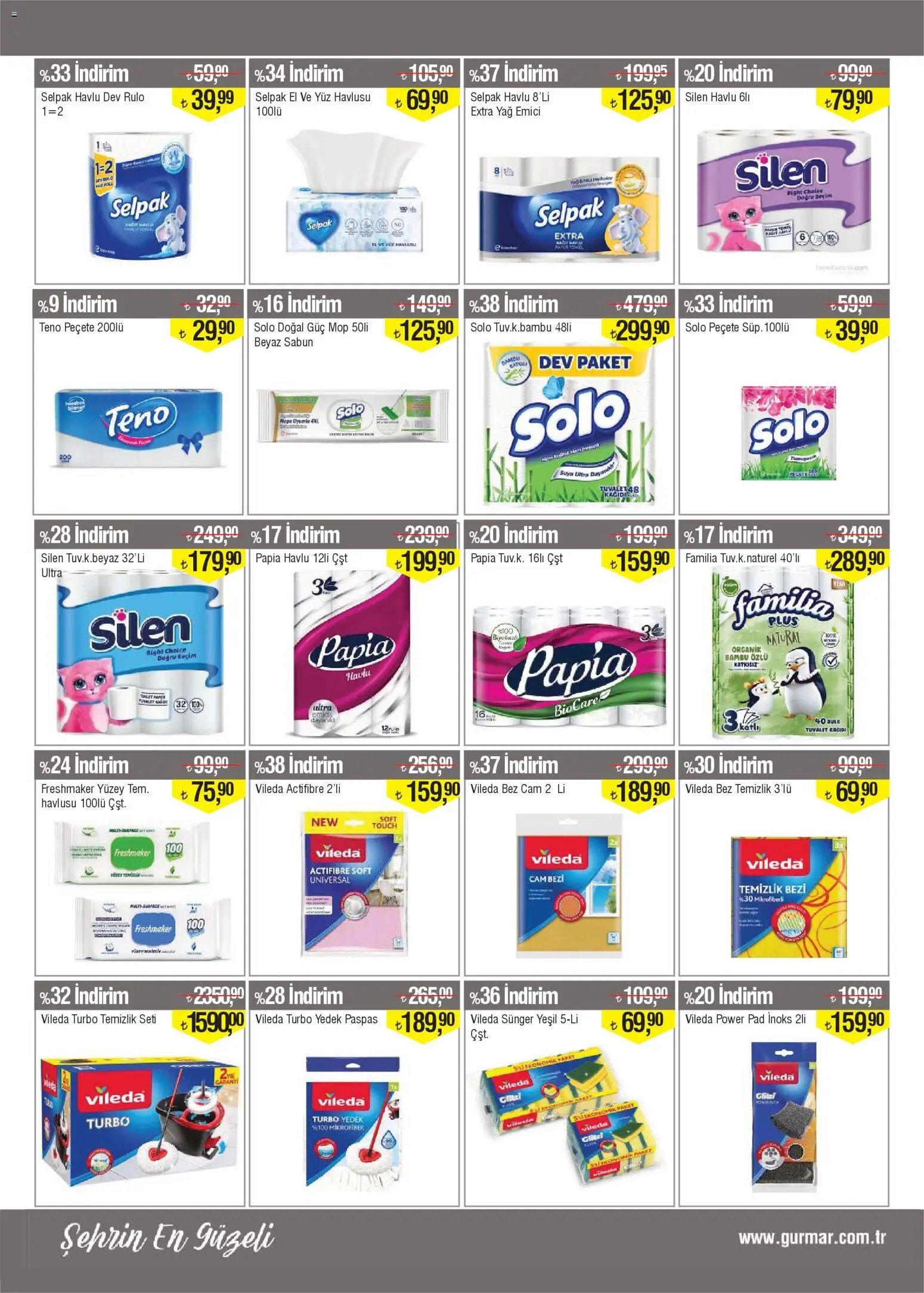Gürmar Katalog - 15.11.2025 tarihinden itibaren geçerlidir | Sayfa: 13 | Ürünler: Paspas, Sabun, Yağ, Yüz havlusu