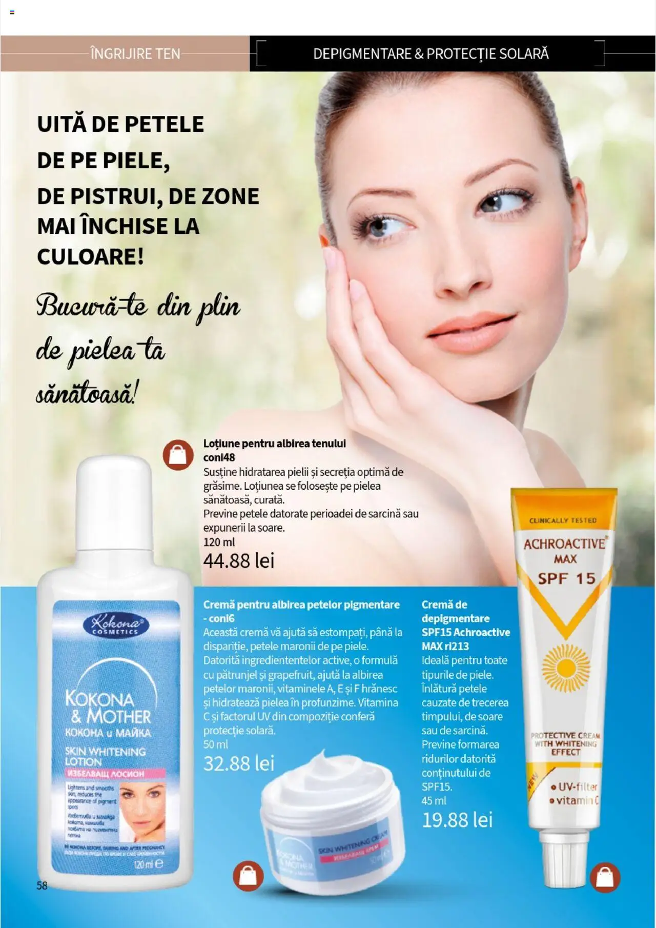Noul catalog Lady’s – valabil de la 25.09.2025 | Pagină: 60 | Produse: Pătrunjel, Cremă, Protecție solară