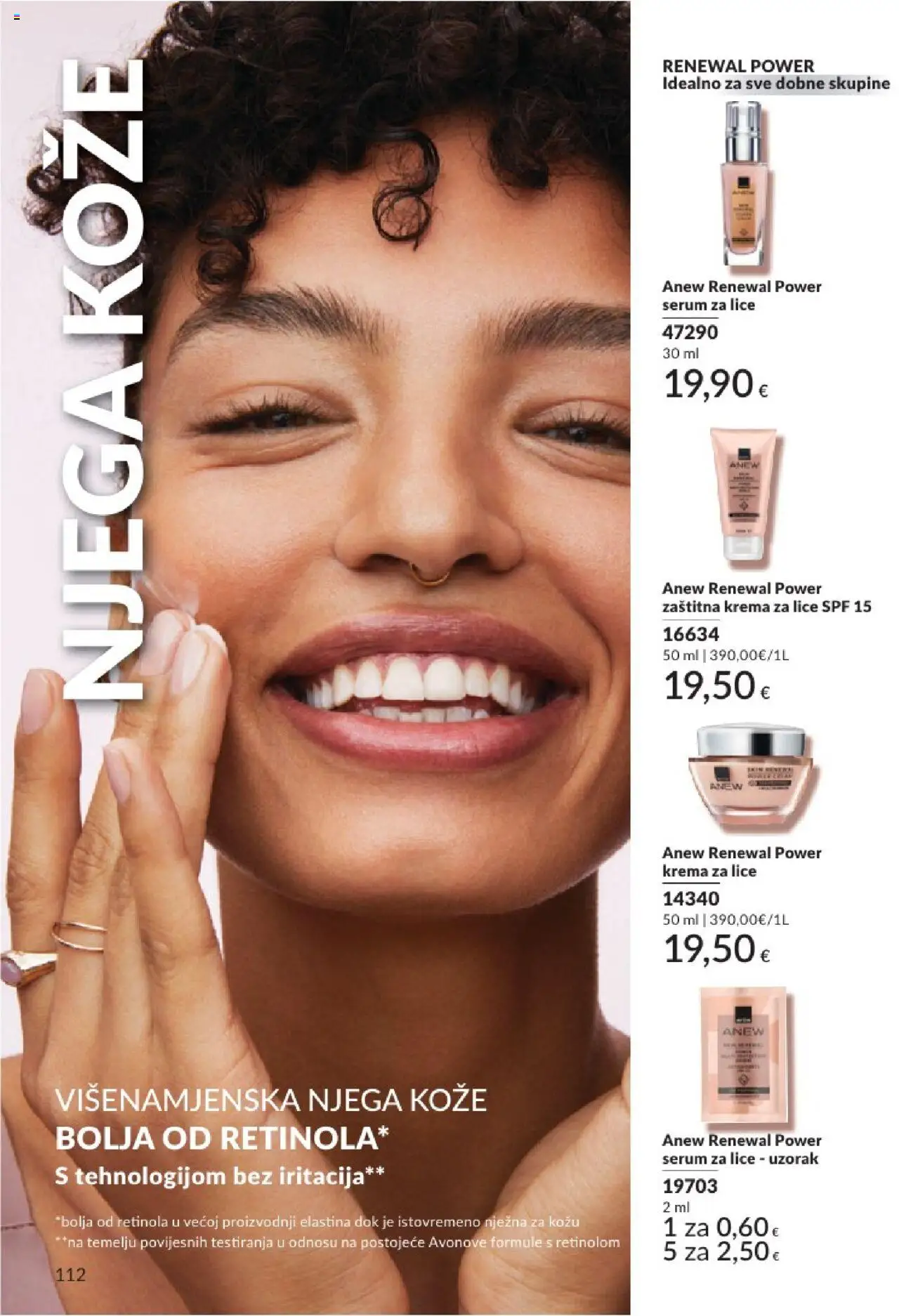 Avon katalog | vrijedi od 01.08.2025 | Stranica: 112 | Proizvodi: Krema za lice, Serum za lice, Krema