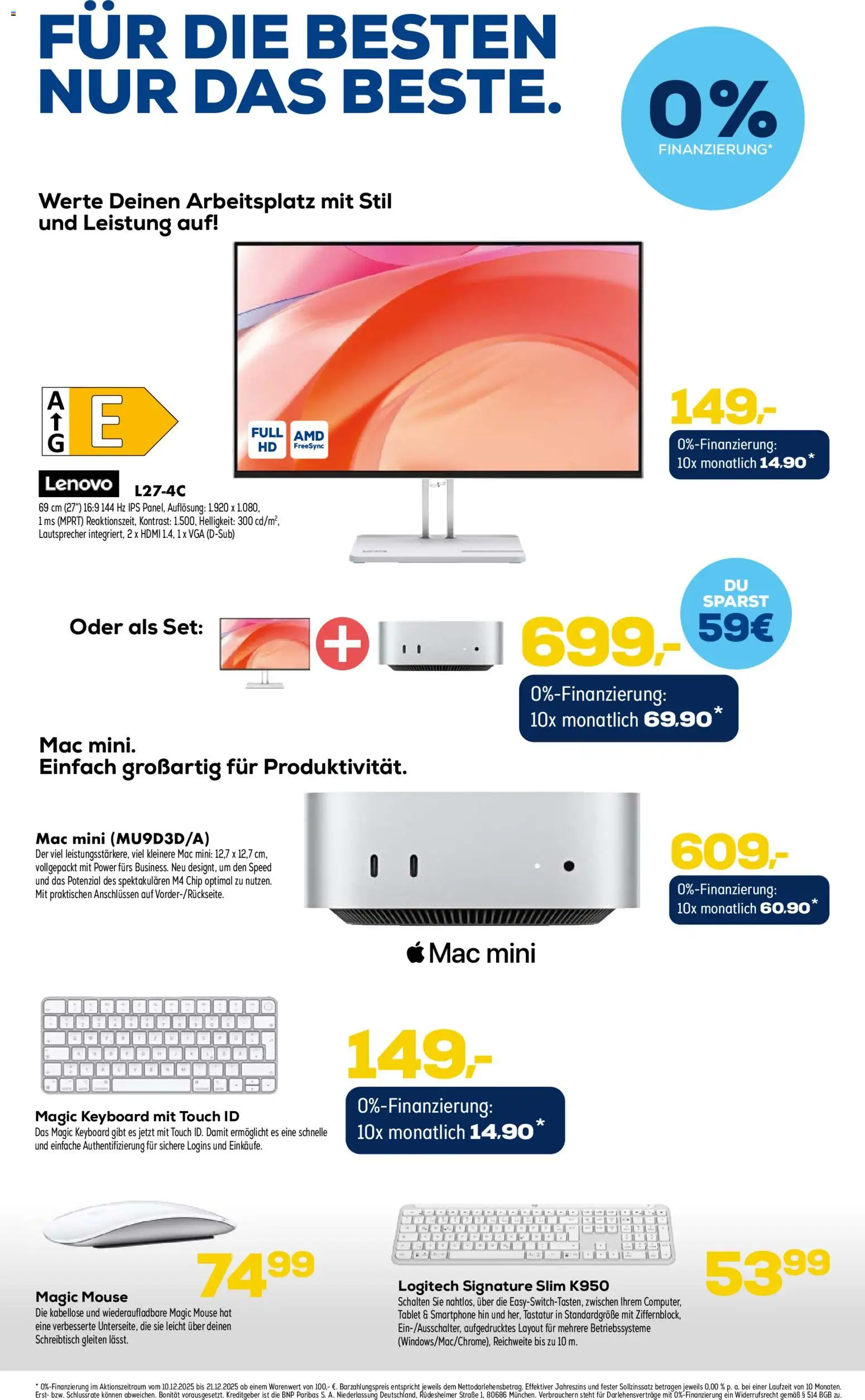 Euronics  Aktueller Prospekt – gültig ab 10.12.2025 | Seite: 13 | Produkte: Lenovo, Lautsprecher, Tablet, Tastatur