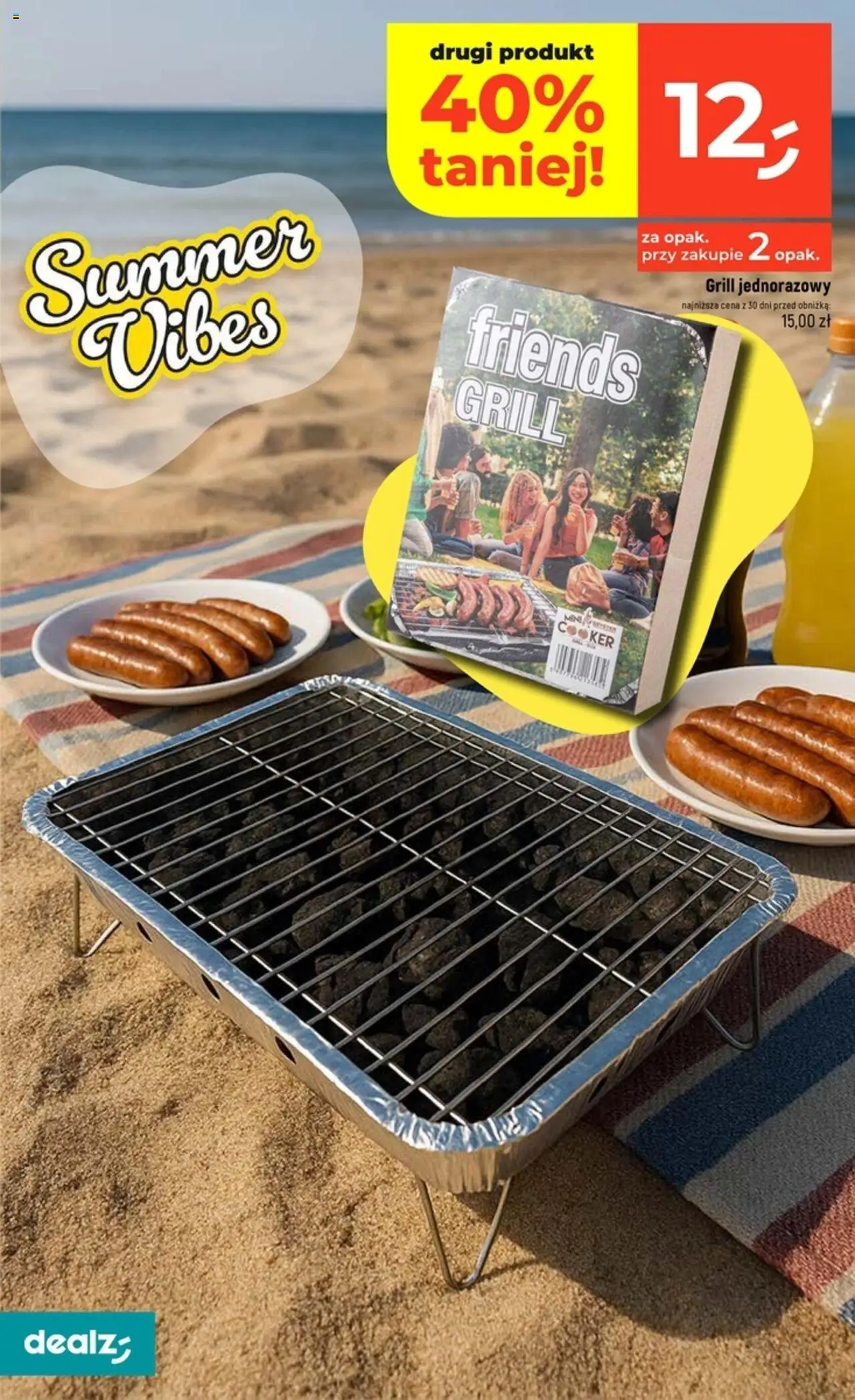 Dealz Gazetka od 07.08.2025 | Strona: 16 | Produkty: Grill, Grill jednorazowy