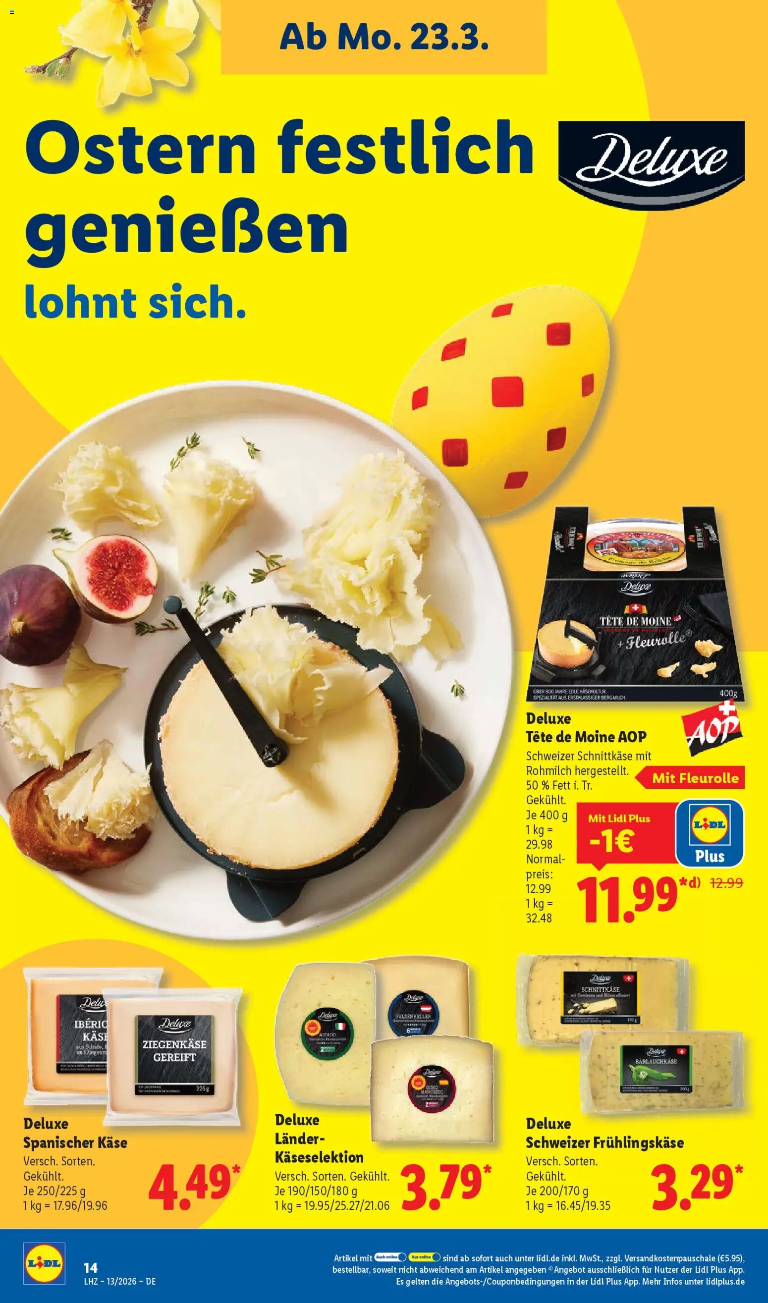 Lidl Prospekt – gültig ab 23.03.2026 | Seite: 26 | Produkte: Käse, Ziegenkäse