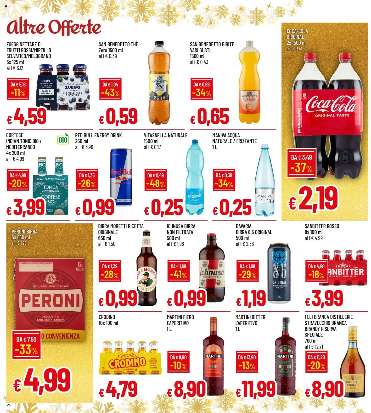 Volantino Galassia del 15.12.2025 | Pagina: 26 | Prodotti: Acqua, The, Bibite, Red Bull