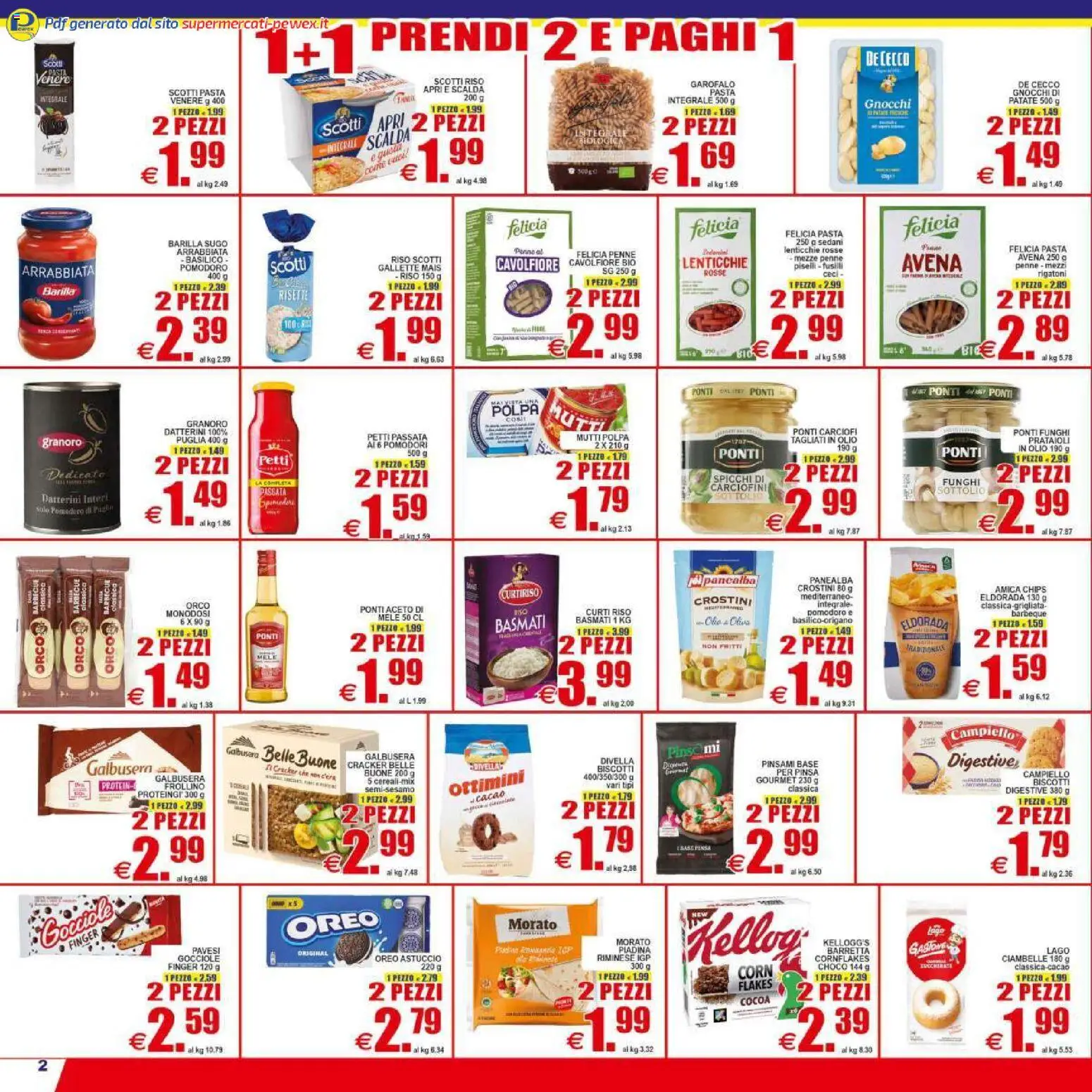 Volantino Pewex del 29.04.2026 | Pagina: 2 | Prodotti: Ceci, Lenticchie, Barbecue, Astuccio