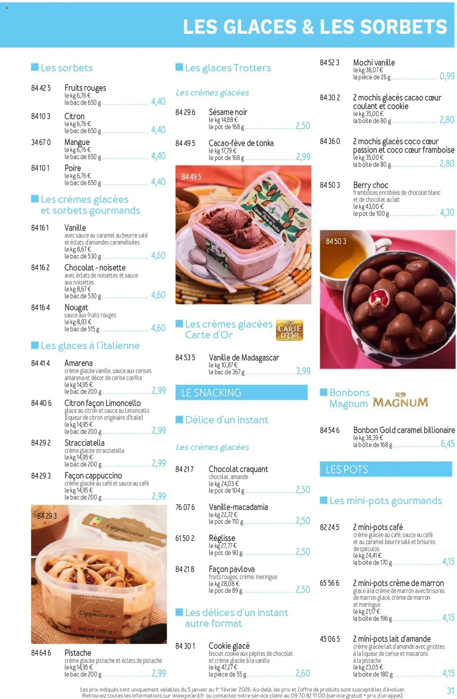 {H1} | Page: 31 | Produits: Framboise, Liqueur, Macarons, Chocolat