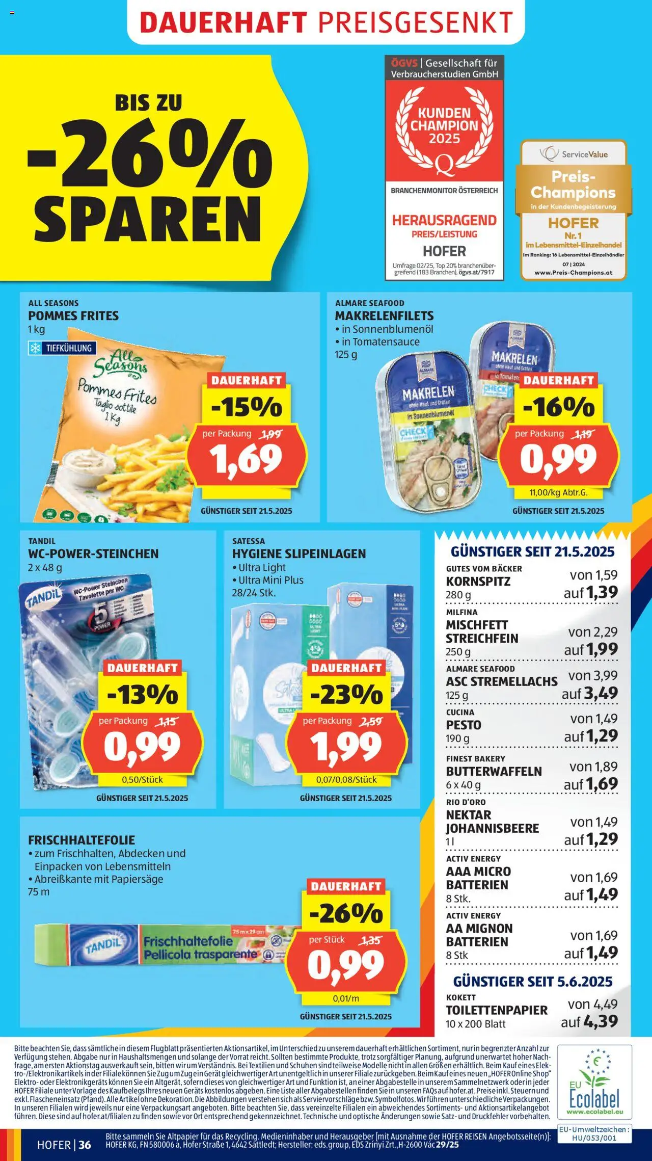 Hofer AT akciós ujság - amely érvényes a következő dátumtól: 11.07.2025 | Oldal: 40 | Termékek: Pesto