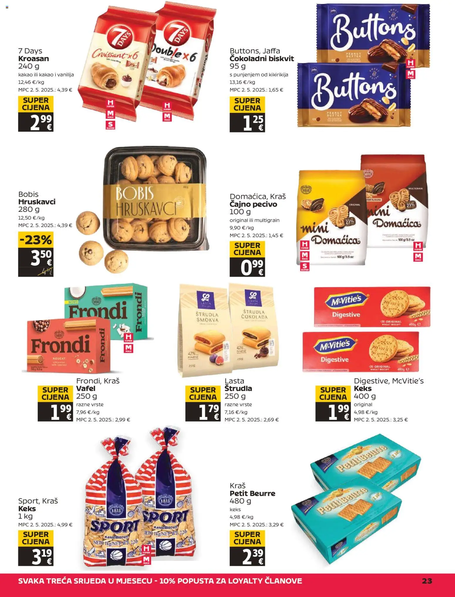 Tommy katalog | vrijedi od 12.02.2026 | Stranica: 23 | Proizvodi: Petit Beurre, Keks, Kakao, Kroasan