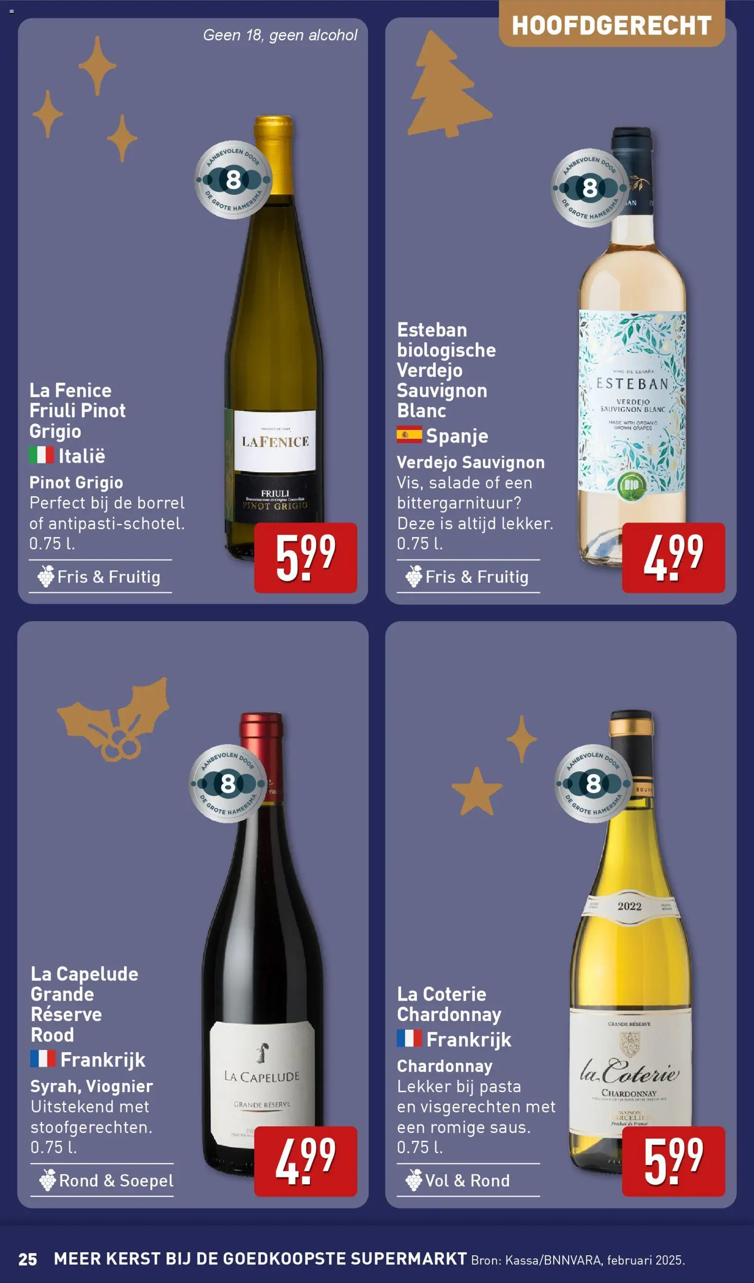 {H1} | Pagina: 25 | Producten: Pasta, Salade, La, Alcohol