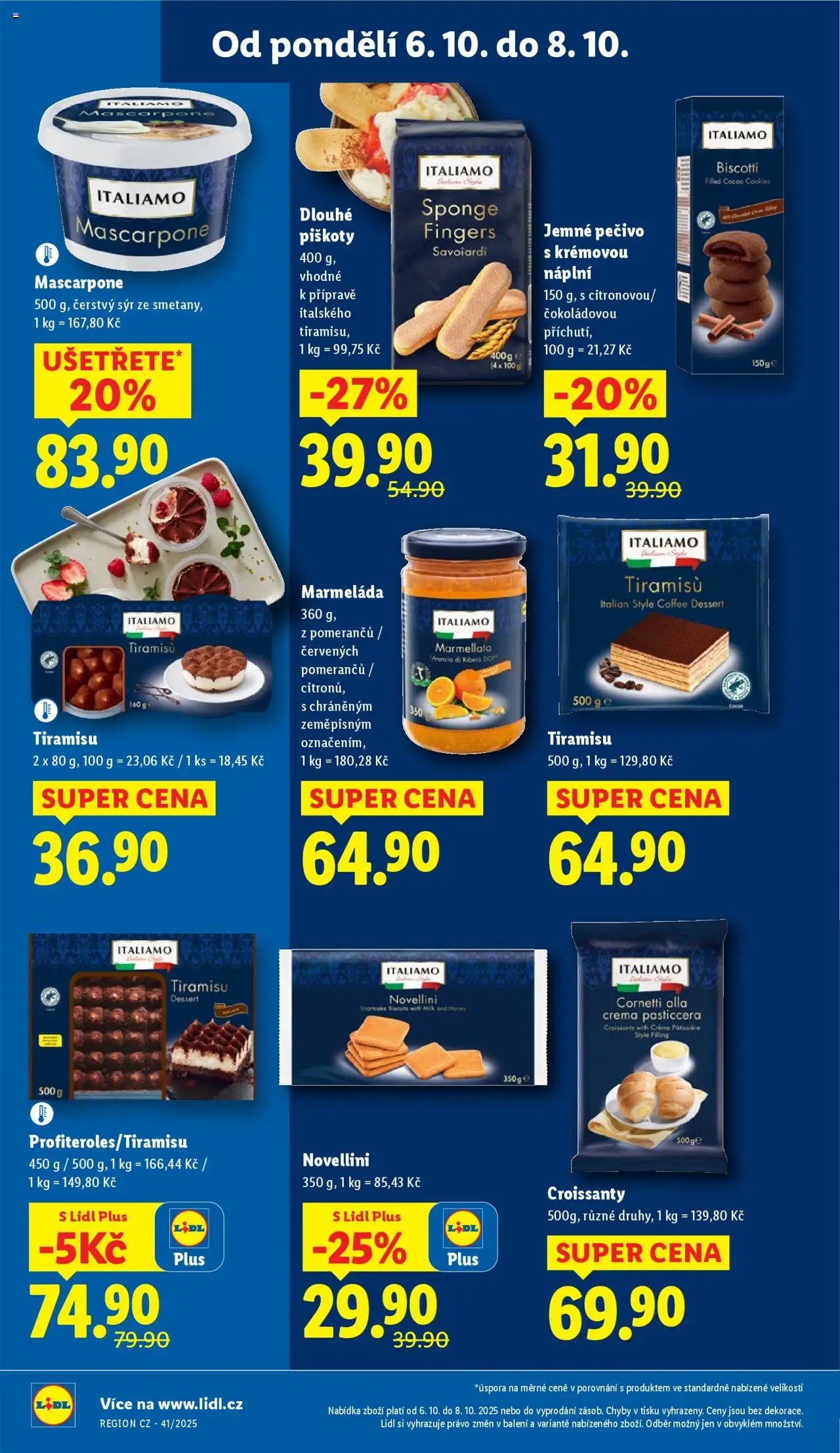 Lidl leták od 06.10.2025 | Strana: 18 | Produkty: Piškoty, Cookies, Crema, Mascarpone