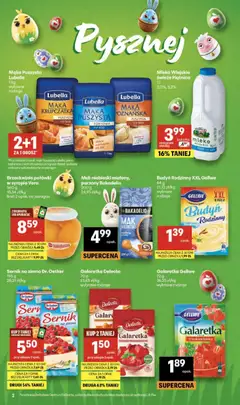 Pogląd oferty "Delikatesy Centrum gazetka" - ważna od 02.04.2026 | Strona: 2 | Produkty: Mak, Mak niebieski, Galaretka, Mleko