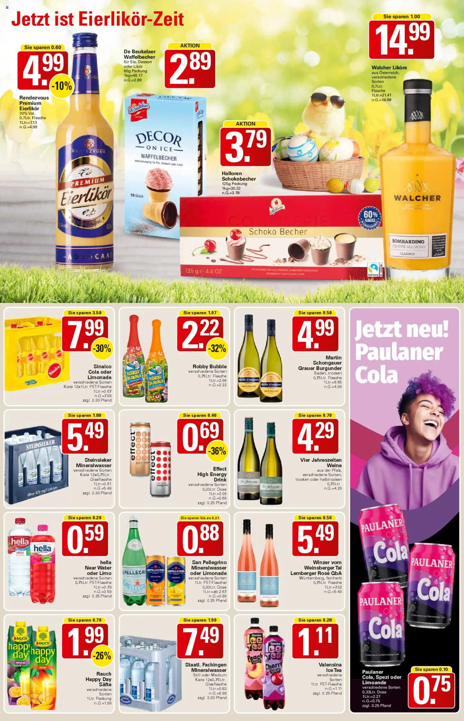 WEZ Prospekt – gültig ab 23.03.2026 | Seite: 13 | Produkte: Sinalco, Mineralwasser, Valensina, Paulaner