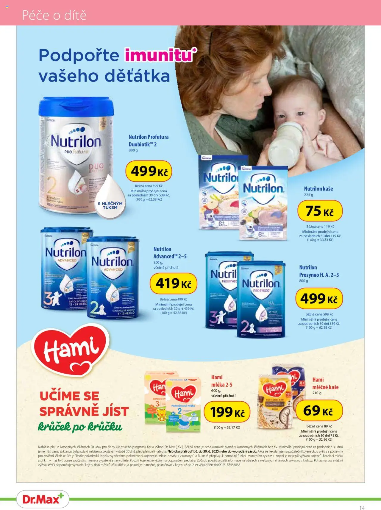 Dr. Max leták od 01.06.2025 | Strana: 14 | Produkty: Vitamíny, Příkrmy, Potraviny, Nutrilon