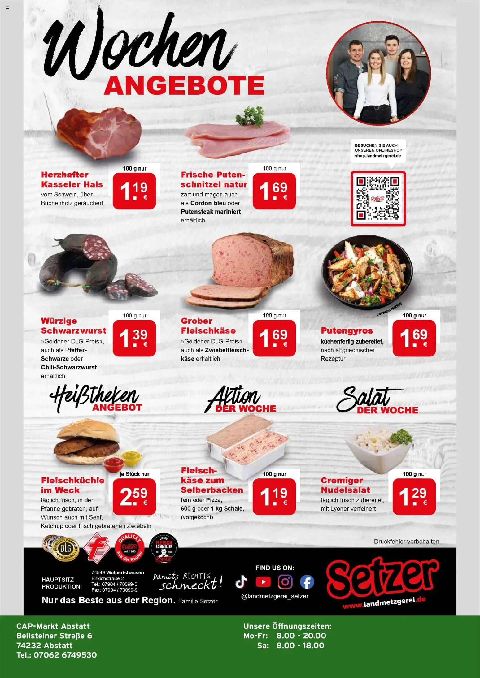 CAP Markt Prospekt – gültig ab 09.03.2026 | Seite: 4 | Produkte: Schnitzel, Zwiebeln, Pfeffer, Salat