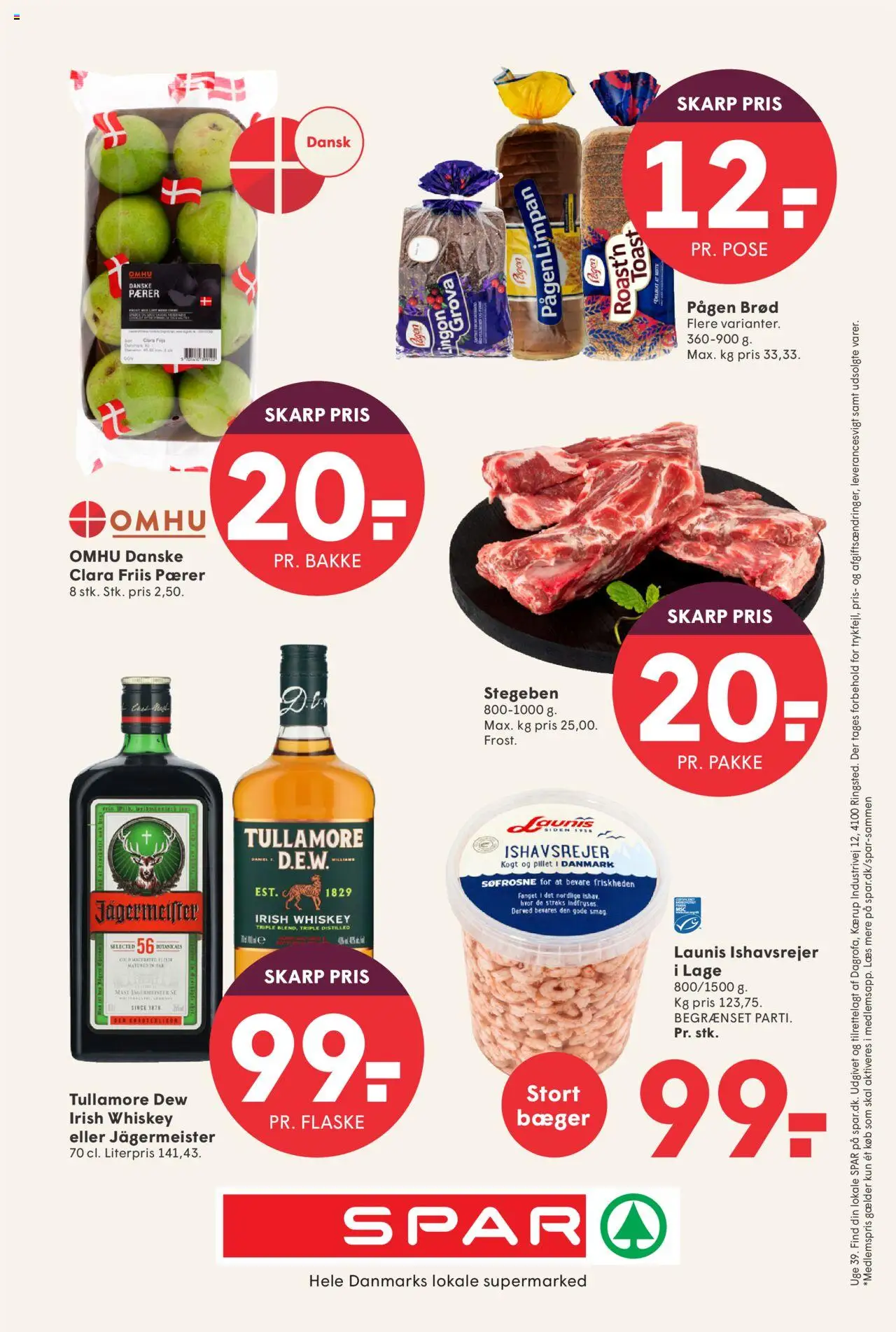 Spar tilbudsavis – gyldig fra 19.09.2025 | Side: 32 | Produkter: Brød, Pærer, Søm