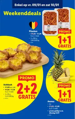 Ananas, los, 2 stuks - Voorbeeld van een folder van Lidl, geldig van 07.01.2026 | Pagina: 62 | Producten: Ananas