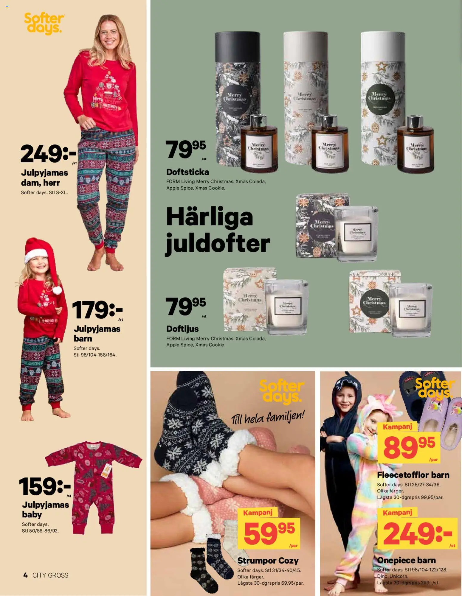 City Gross reklamblad aktuell från 15.12.2025 | Sida: 16 | Produkter: Strumpor, Äpple