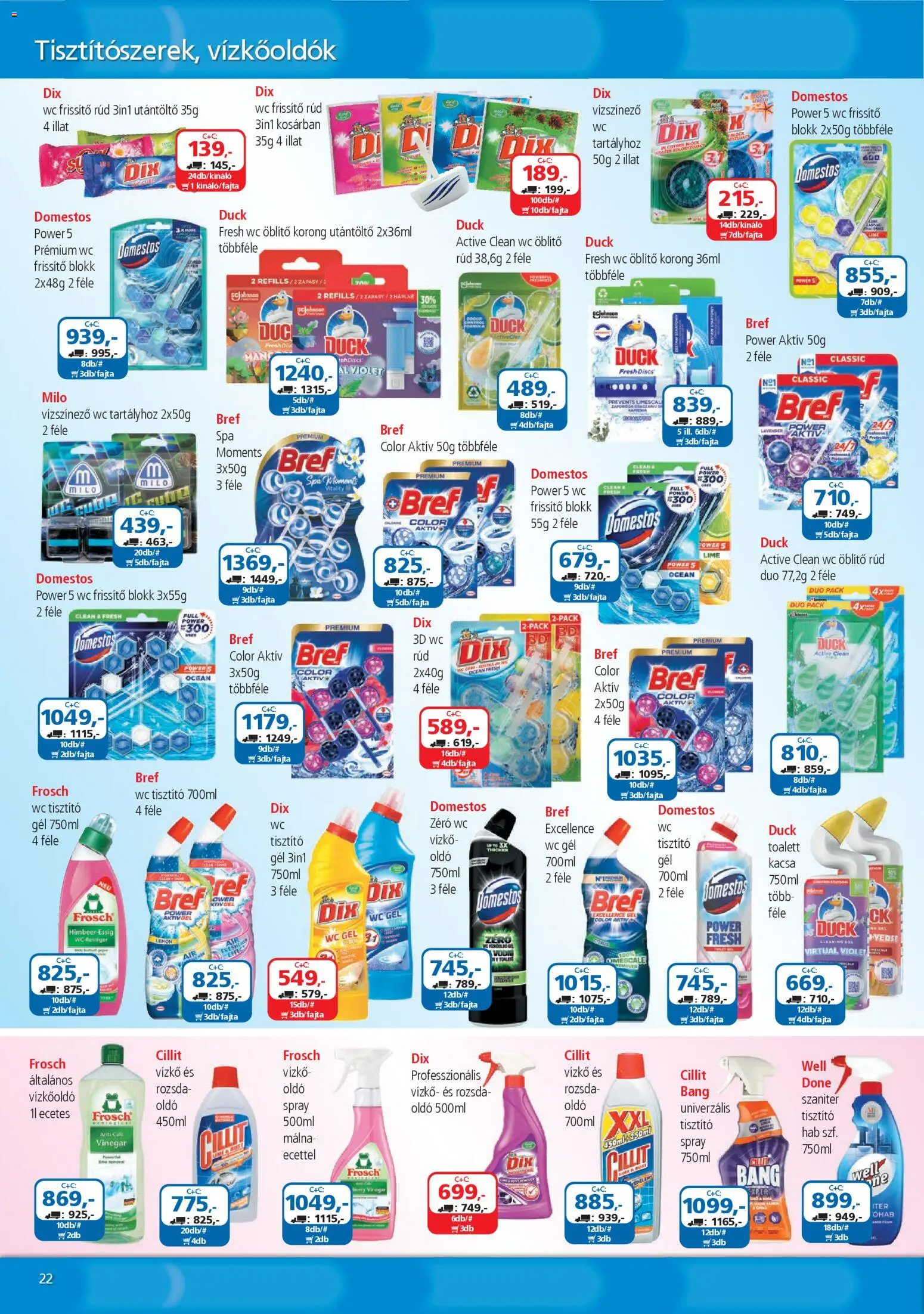 ÁRKLUB akciós ujság - amely érvényes a következő dátumtól: 01.11.2025 | Oldal: 22 | Termékek: Lime, Málna, Öblítő, Kacsa