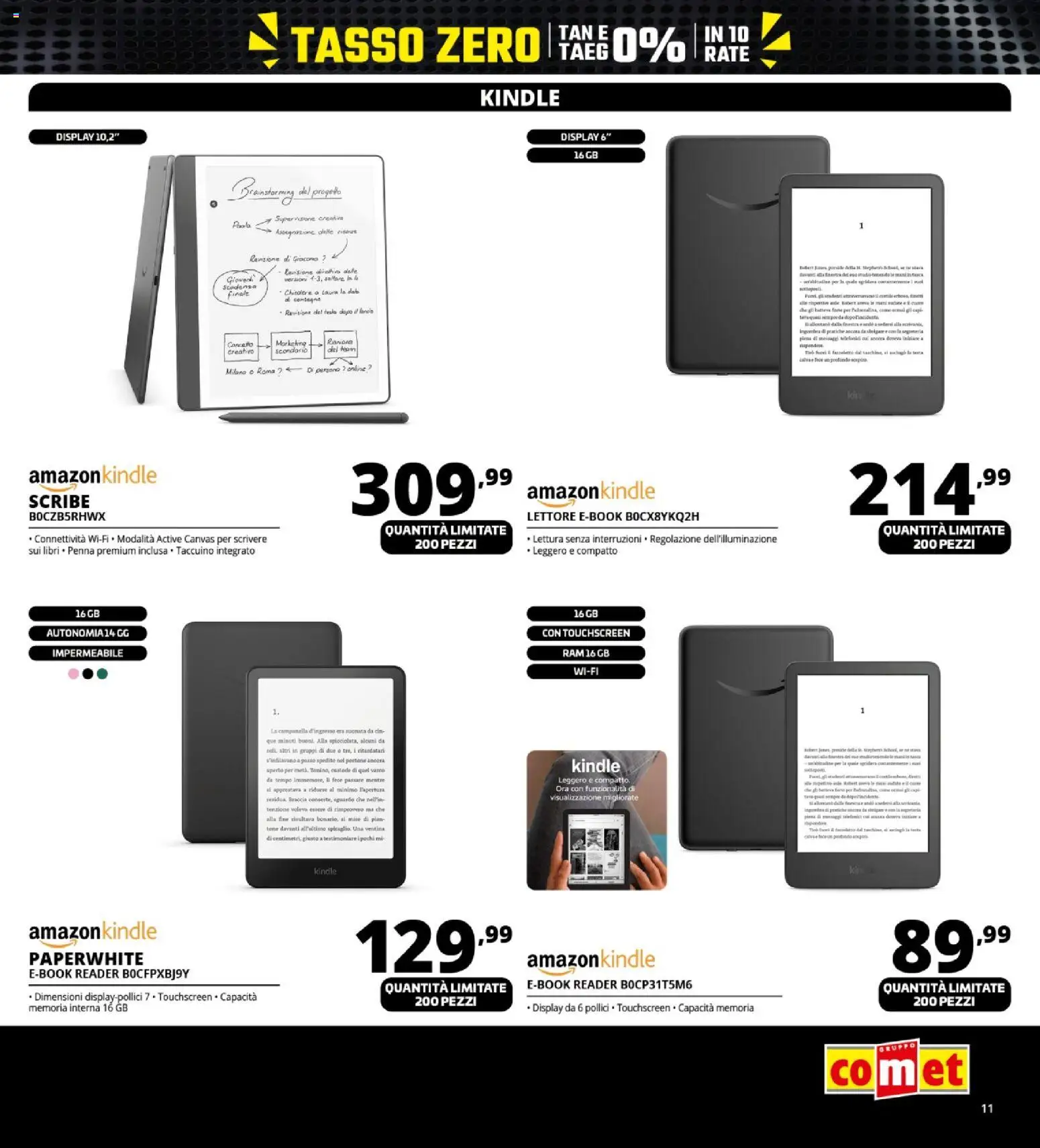 Volantino Comet del 26.11.2025 | Pagina: 11 | Prodotti: Torta