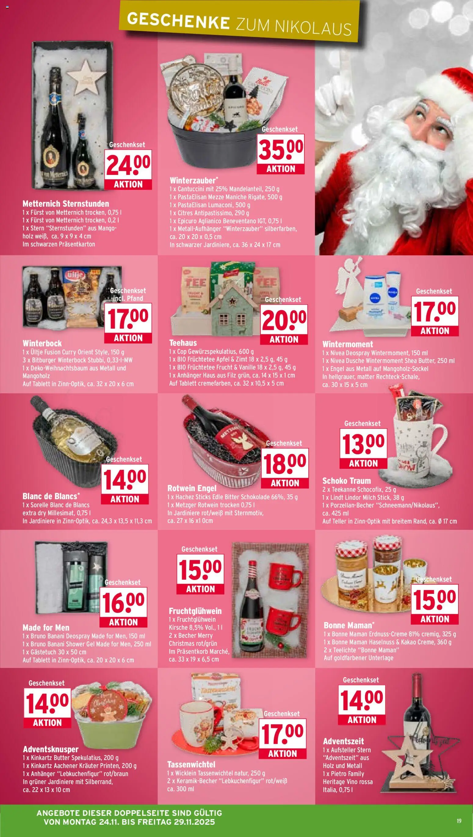 Wasgau Prospekt 	 – gültig ab 24.11.2025 | Seite: 19 | Produkte: Butter, Schokolade, Teekanne, Bonne maman