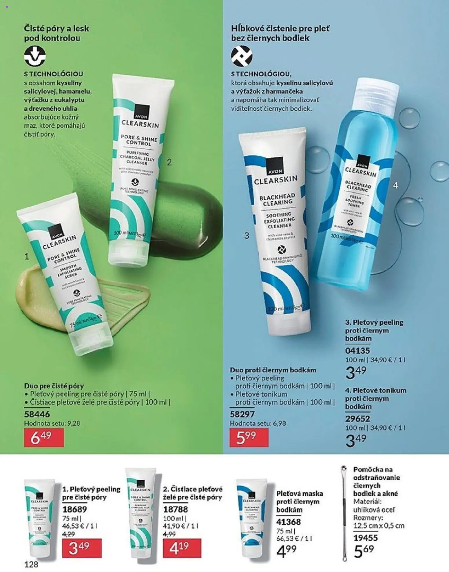 Nové Avon akcie – leták je platný od 01.02.2026 | Strana: 128 | Produkty: Maska, Peeling