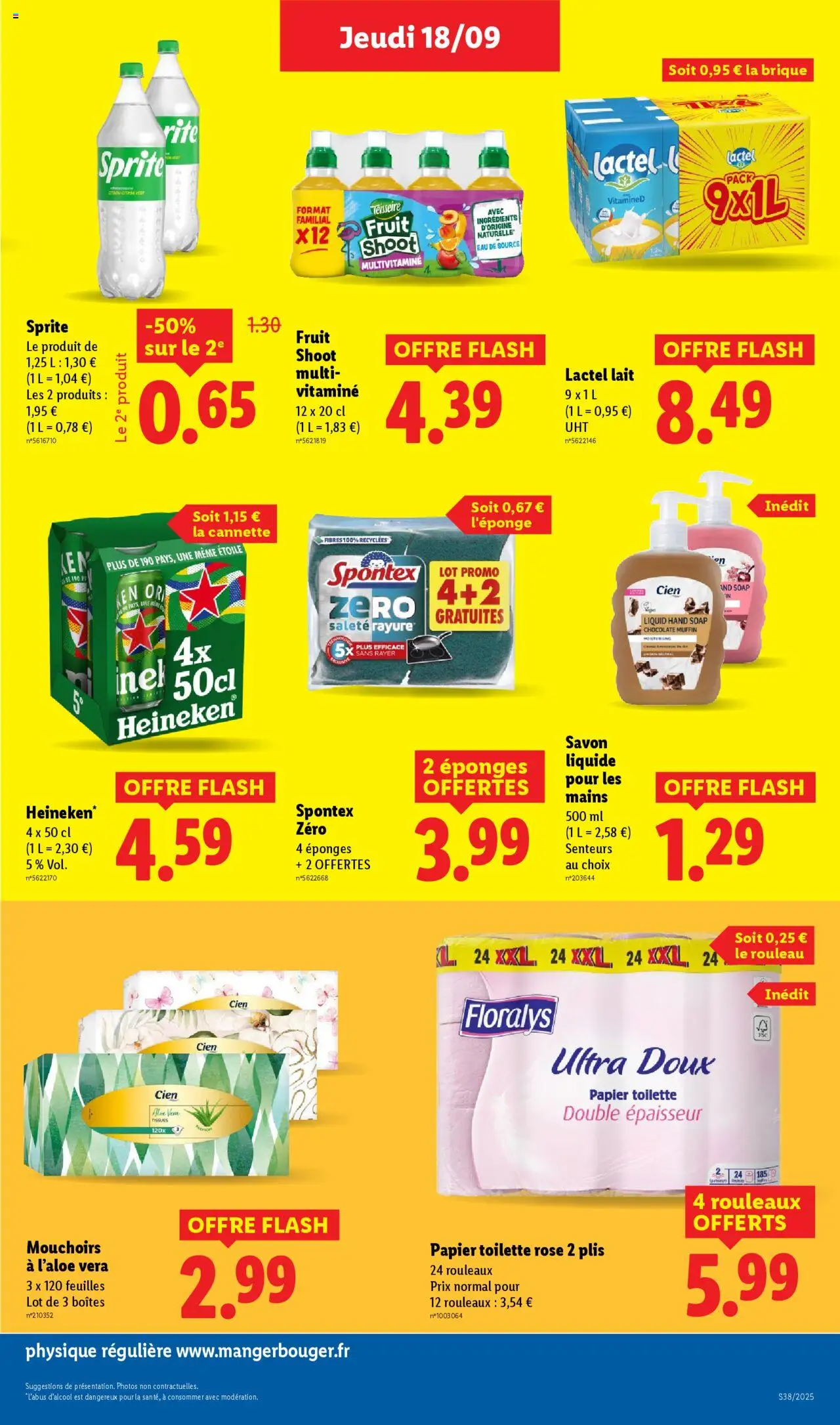  | Page: 17 | Produits: Papier toilette, Savon, Mouchoirs, Heineken