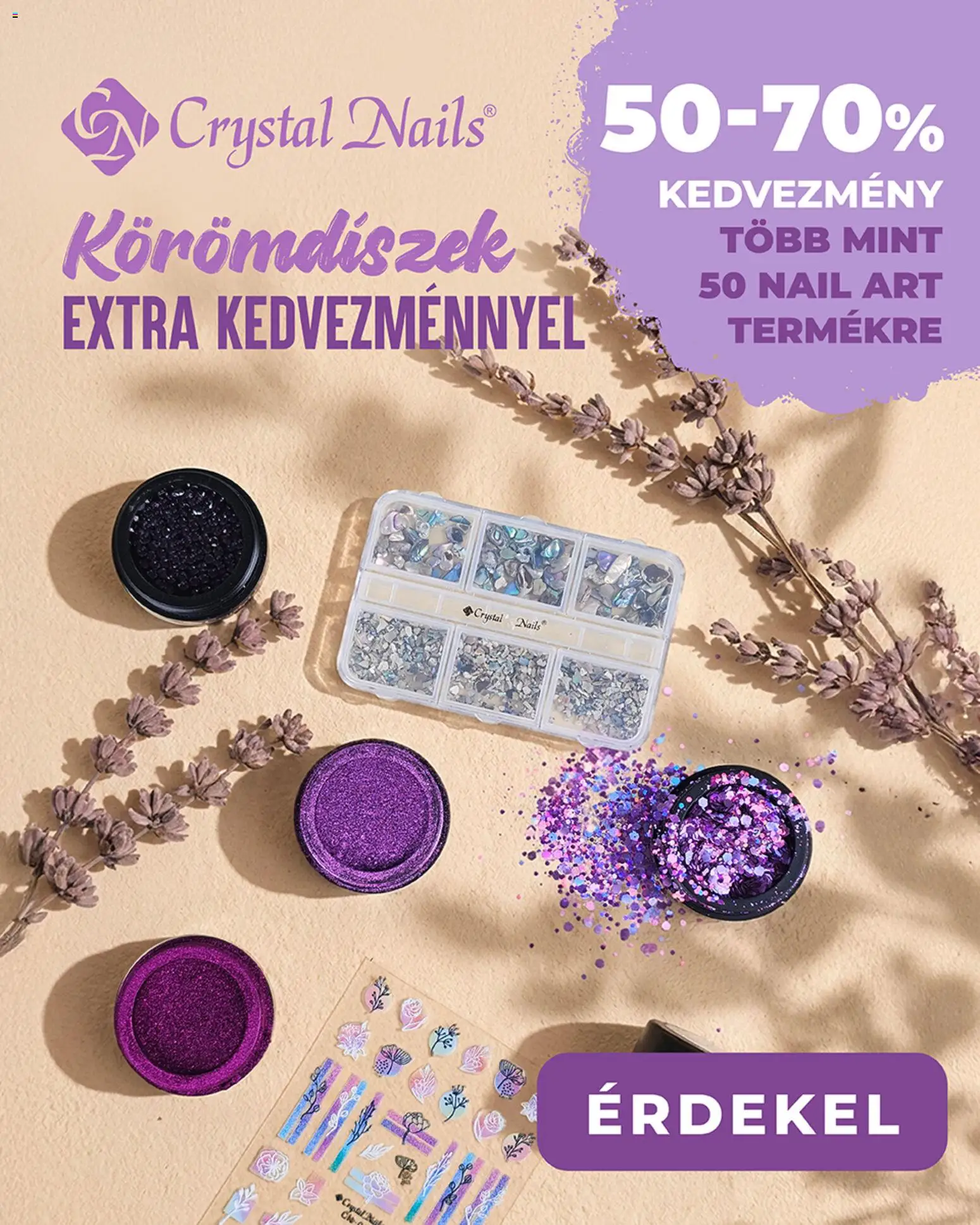 Crystal Nails akciós ujság - amely érvényes a következő dátumtól: 13.04.2026 | Oldal: 1