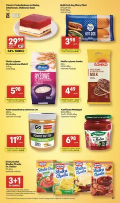 Pogląd oferty "Delikatesy Centrum Gazetka" - ważna od 12.02.2026 | Strona: 27 | Produkty: Krem orzechowy, Płatki ryżowe, Ciasto czekoladowe, Płatki