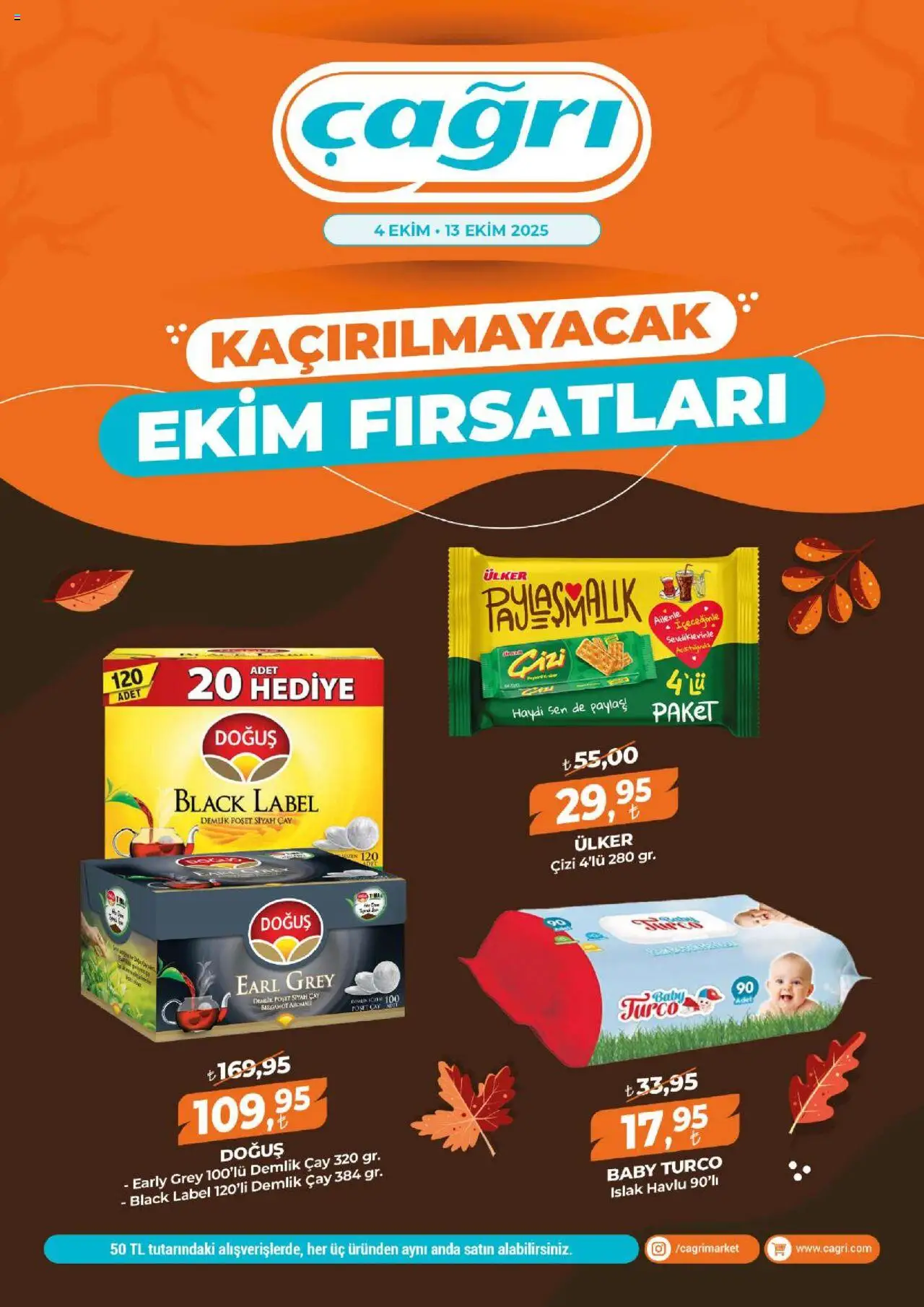 Çağrı Market Katalog - 04.10.2025 tarihinden itibaren geçerlidir | Sayfa: 1 | Ürünler: Çay, Demlik