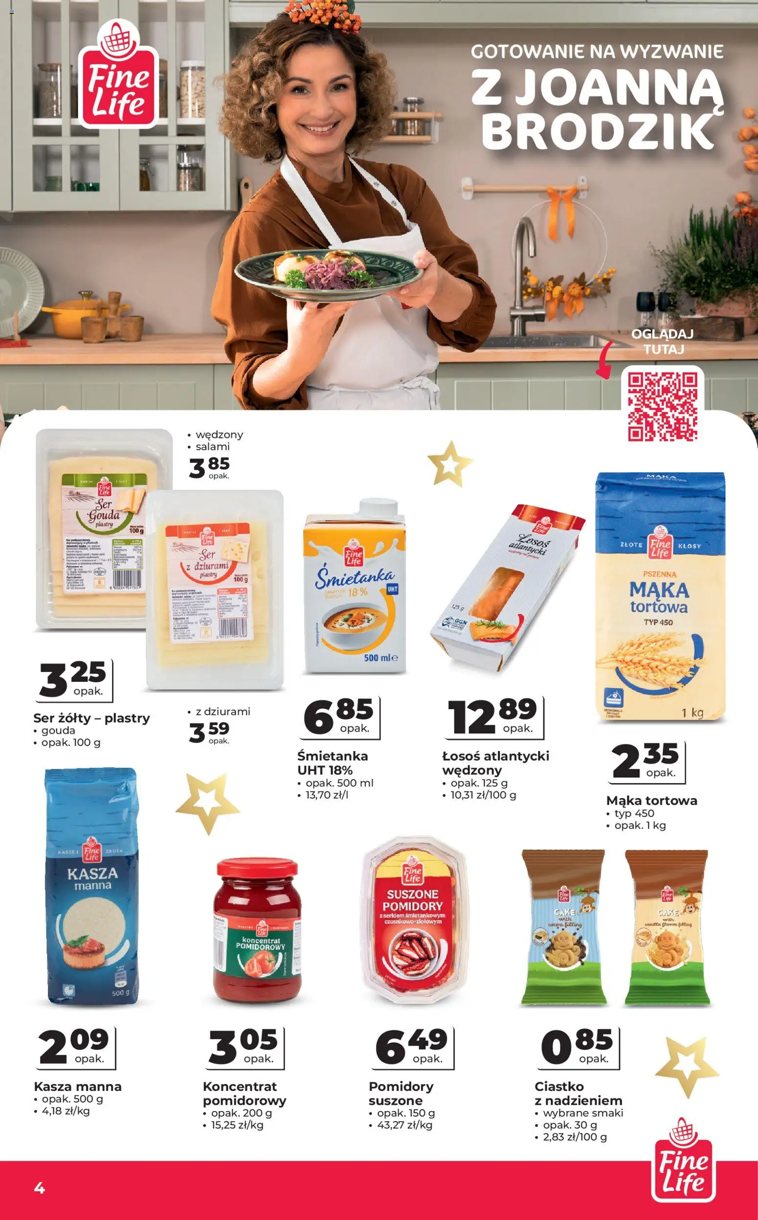 Odido Gazetka od 03.12.2025 | Strona: 4 | Produkty: Łosoś atlantycki, Łosoś, Suszone pomidory, Salami