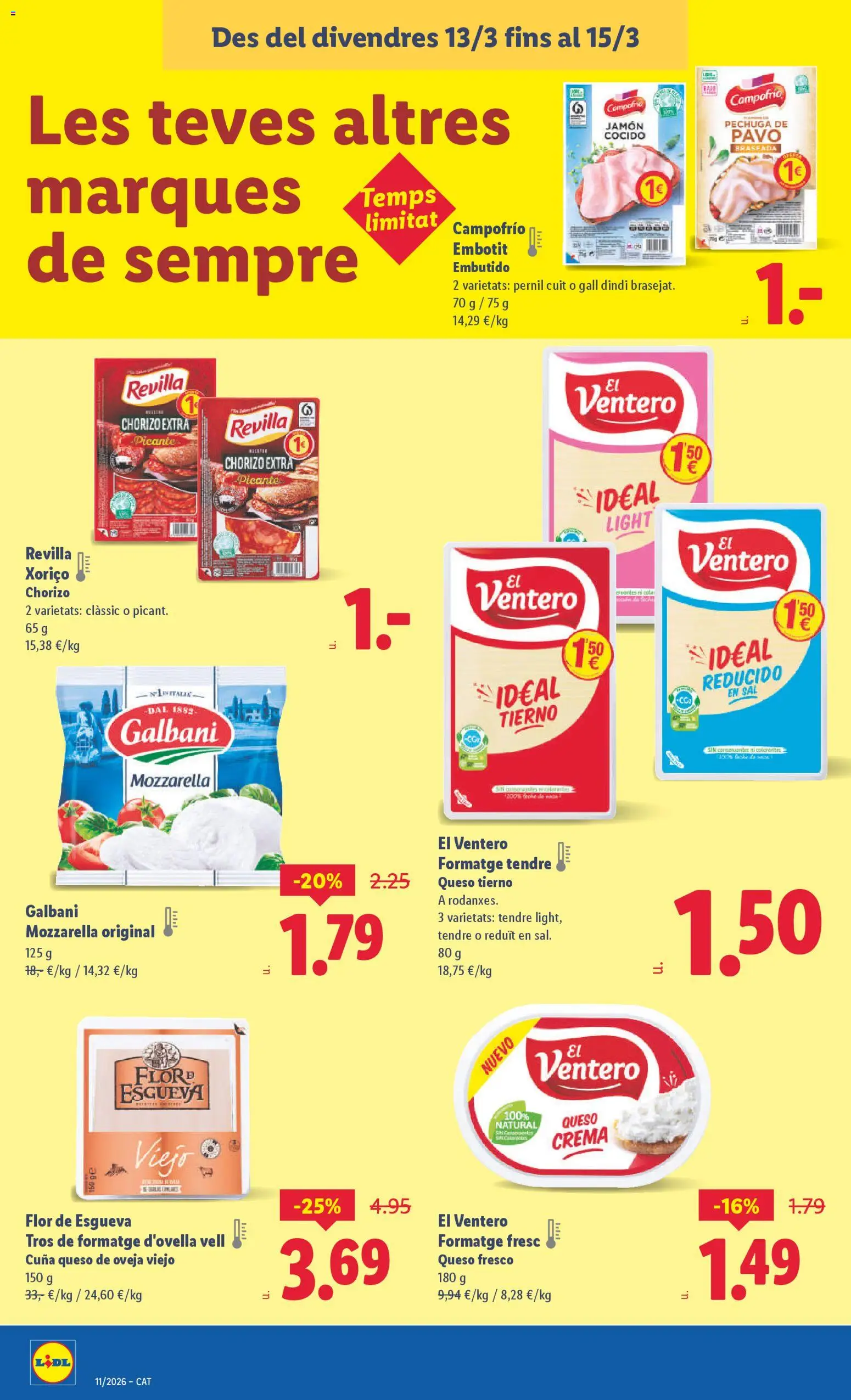 Lidl folleto │ válido desde el 09.03.2026 | Página: 48 | Productos: Queso de oveja, Jamón, Crema, Cuna