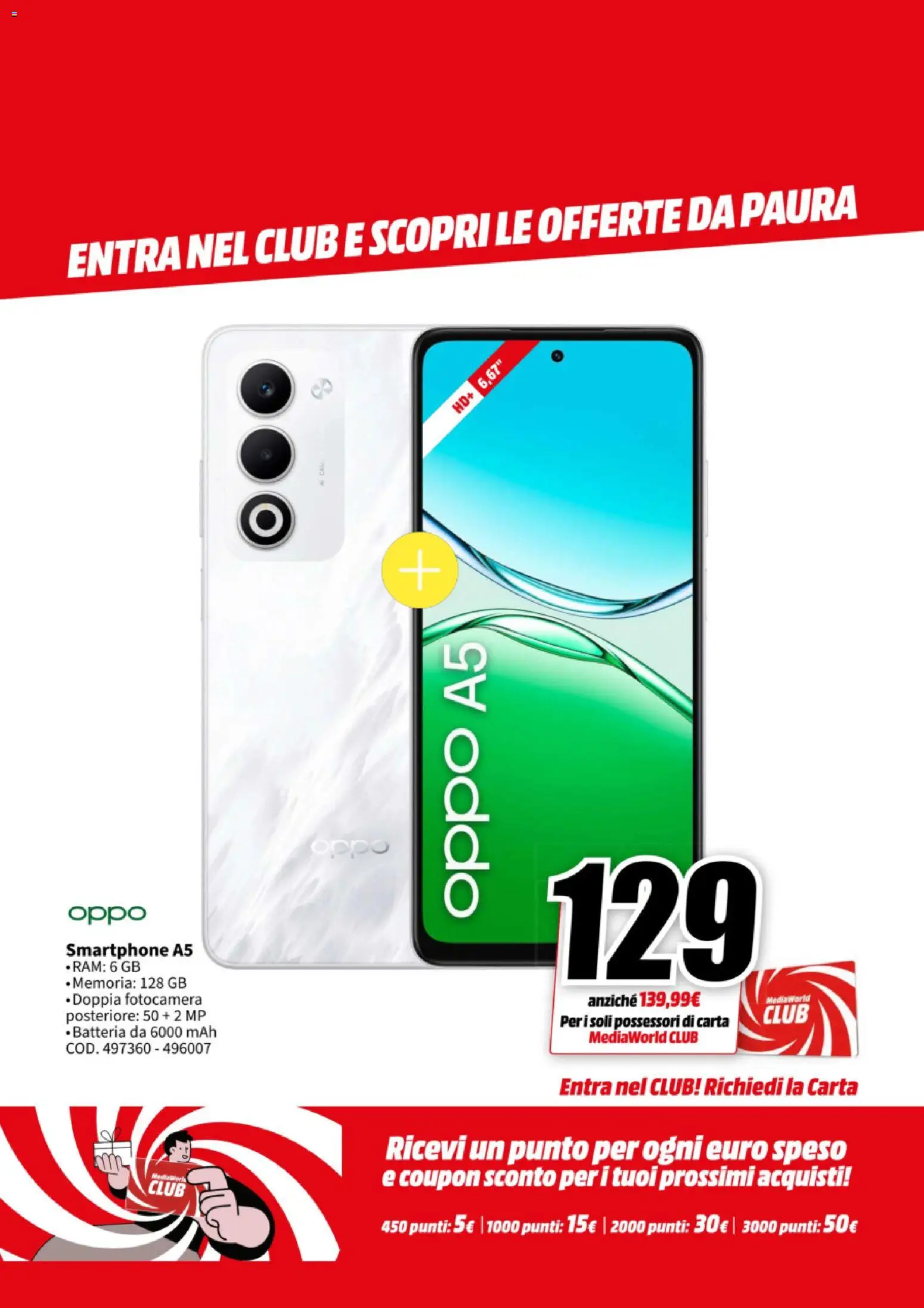 Volantino Media World del 27.10.2025 | Pagina: 9 | Prodotti: Smartphone, Fotocamera, Batteria