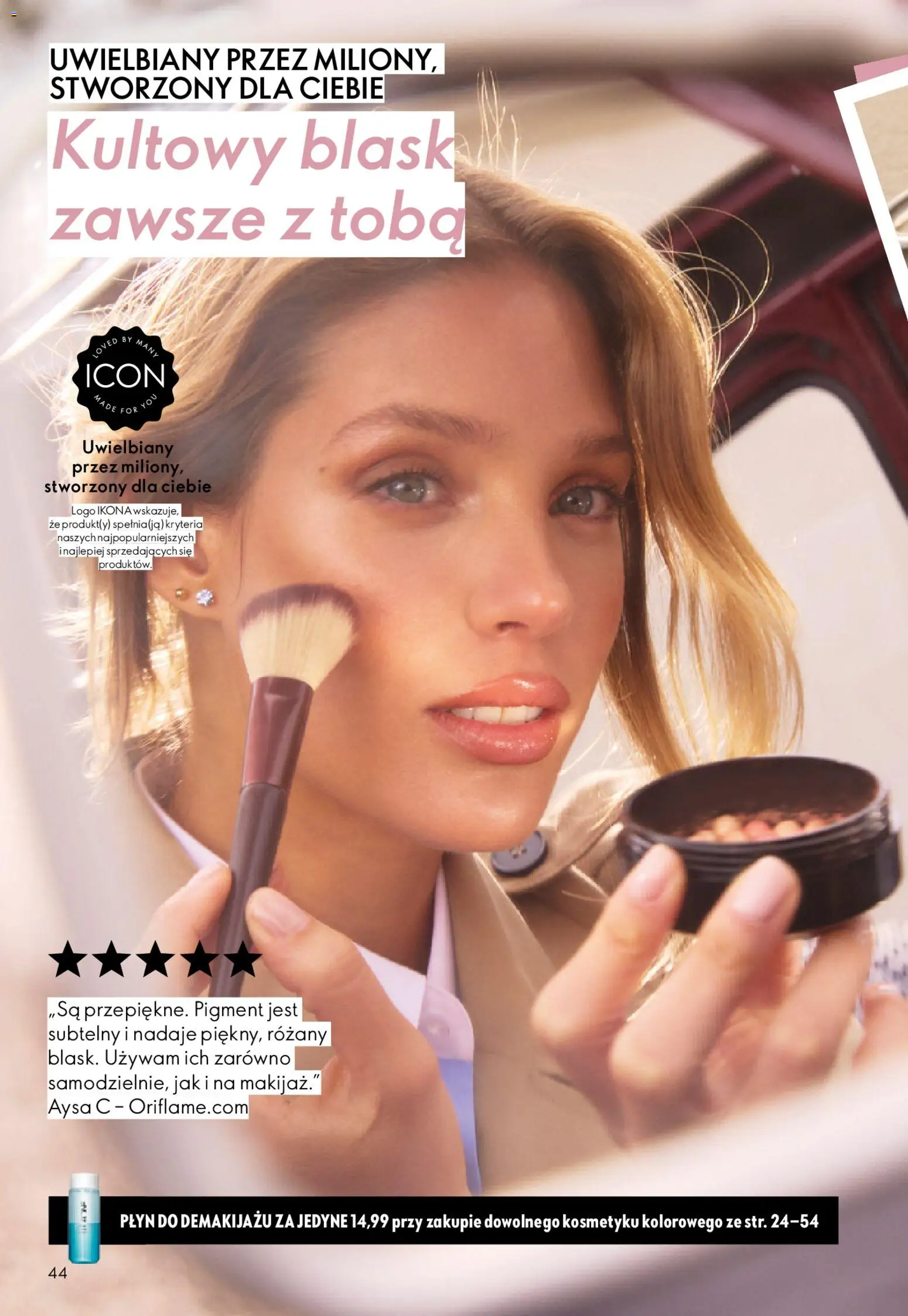 Oriflame Katalog 1 2026 od 24.12.2025 | Strona: 44 | Produkty: Płyn do demakijażu