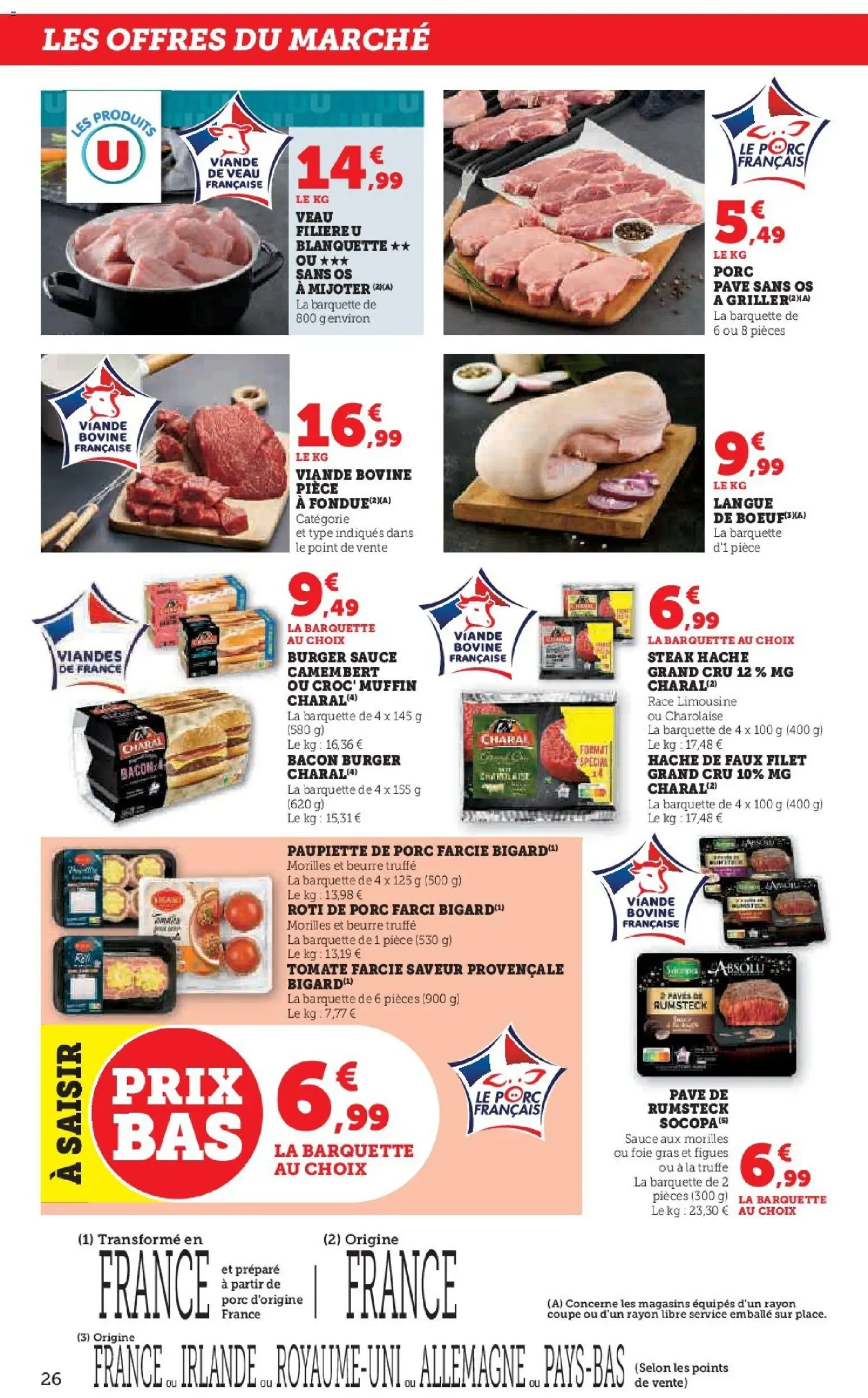 {H1} | Page: 26 | Produits: Beurre, Viande, Porc, Rumsteck