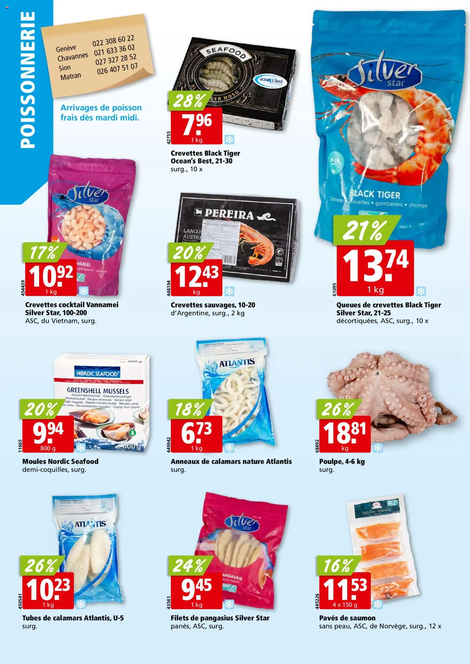 Aligro aktionen Chavannes, Matran, Genève, Sion – gültig ab 09.03.2026 | Seite: 4 | Produkte: Garnelen