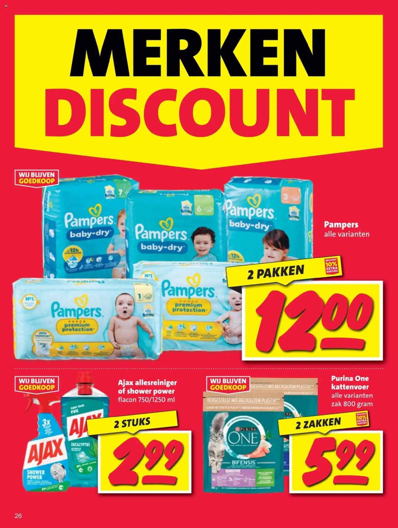 {H1} | Pagina: 26 | Producten: Allesreiniger, Zak, Ciabatta, Pampers