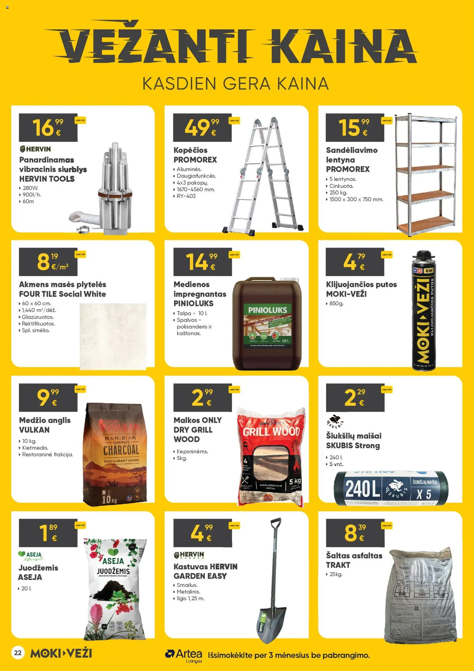 MOKI VEŽI akcijos nuo 02.04.2026 | Puslapis: 22 | Prekių: Lentyna