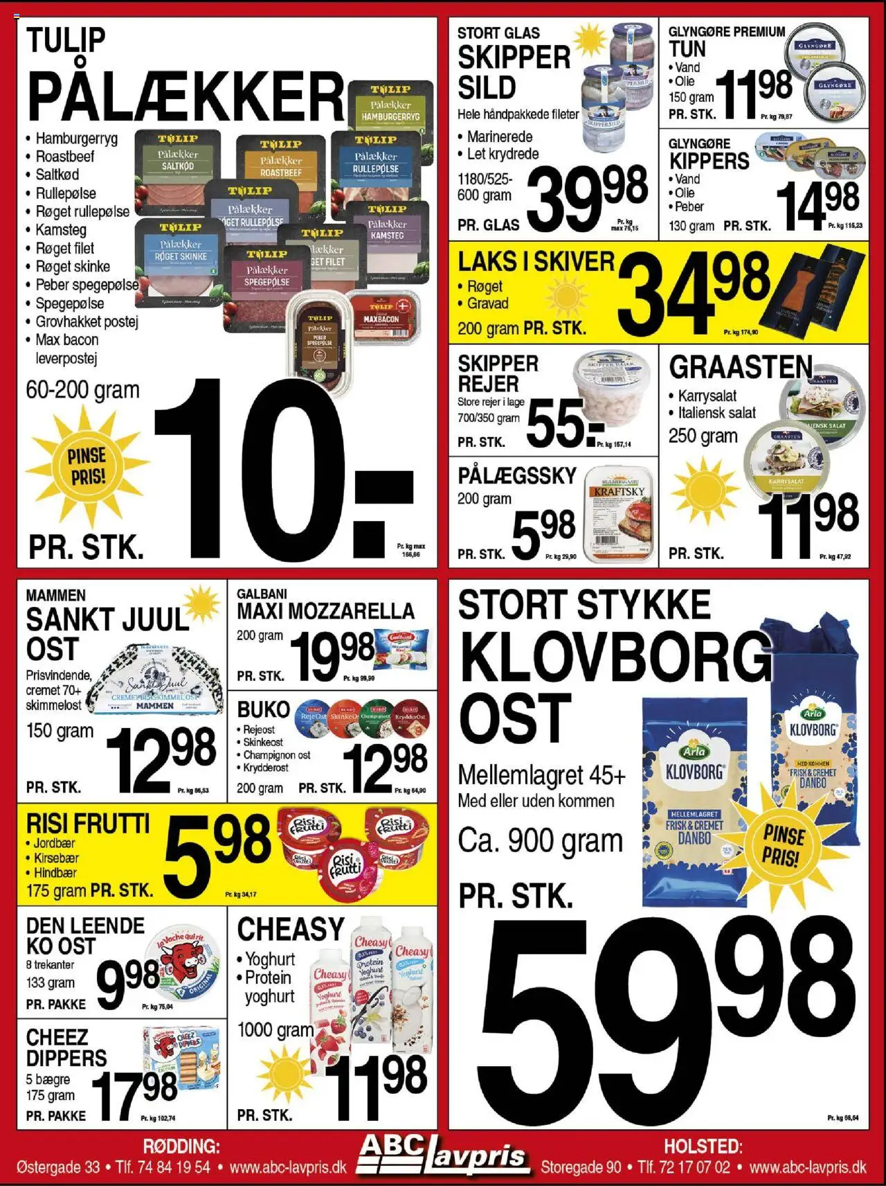 Abc Lavpris Tilbudsavis gyldig fra 04.06.2025 | Side: 4 | Produkter: Kippers, Rullepølse, Roastbeef, Rejer