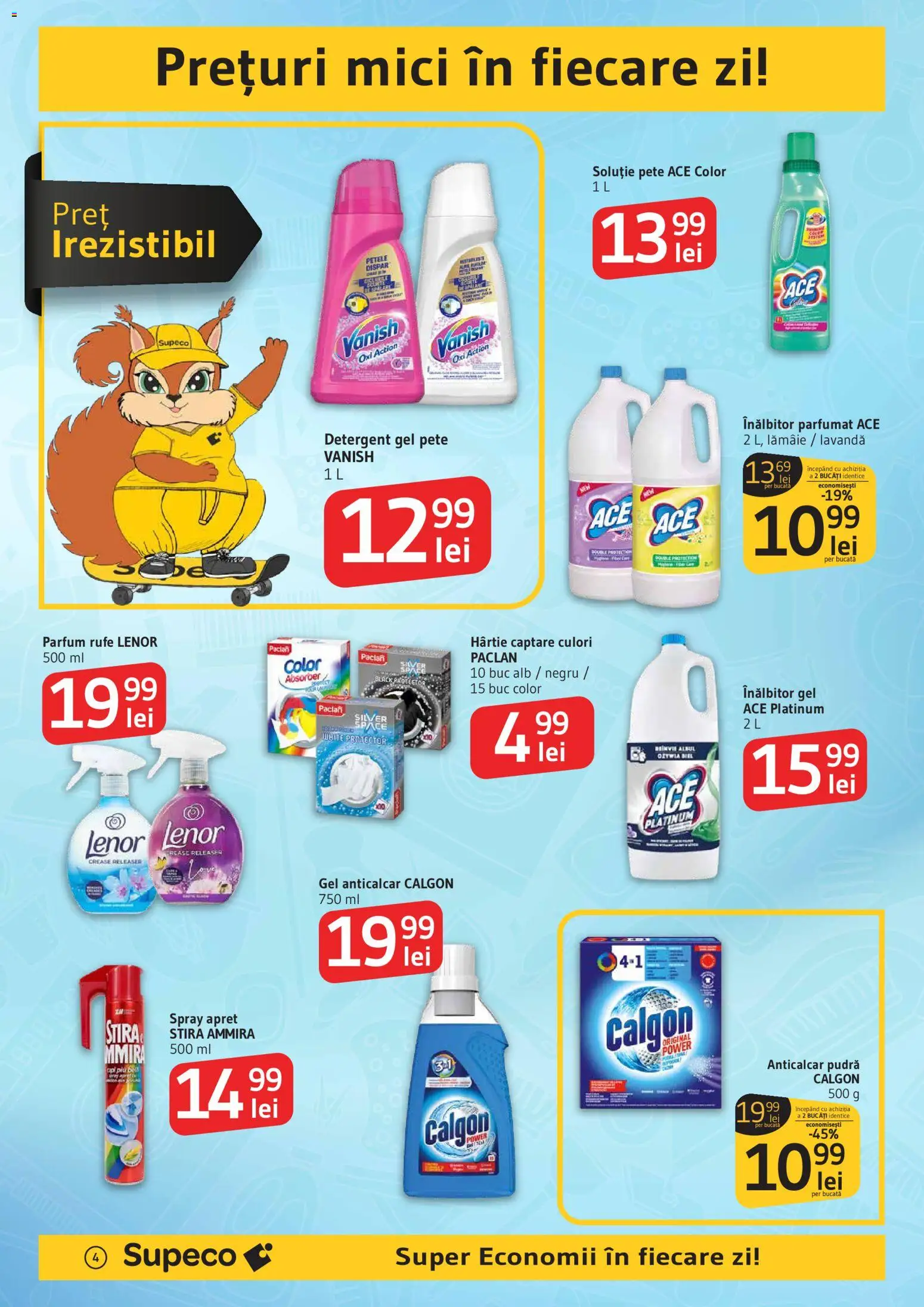 Noul catalog Supeco – valabil de la 19.03.2026 | Pagină: 4 | Produse: Mici, Pudră, Detergent, Lămâie