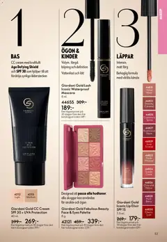 Giordani Gold CC Cream SPF 30 + UVA Protection, CC cream with Age Defying Shield and SPF 30. 40 ml. - Förhandsvisning av reklamblad från butik Oriflame aktuell från 22.04.2026 | Sida: 53