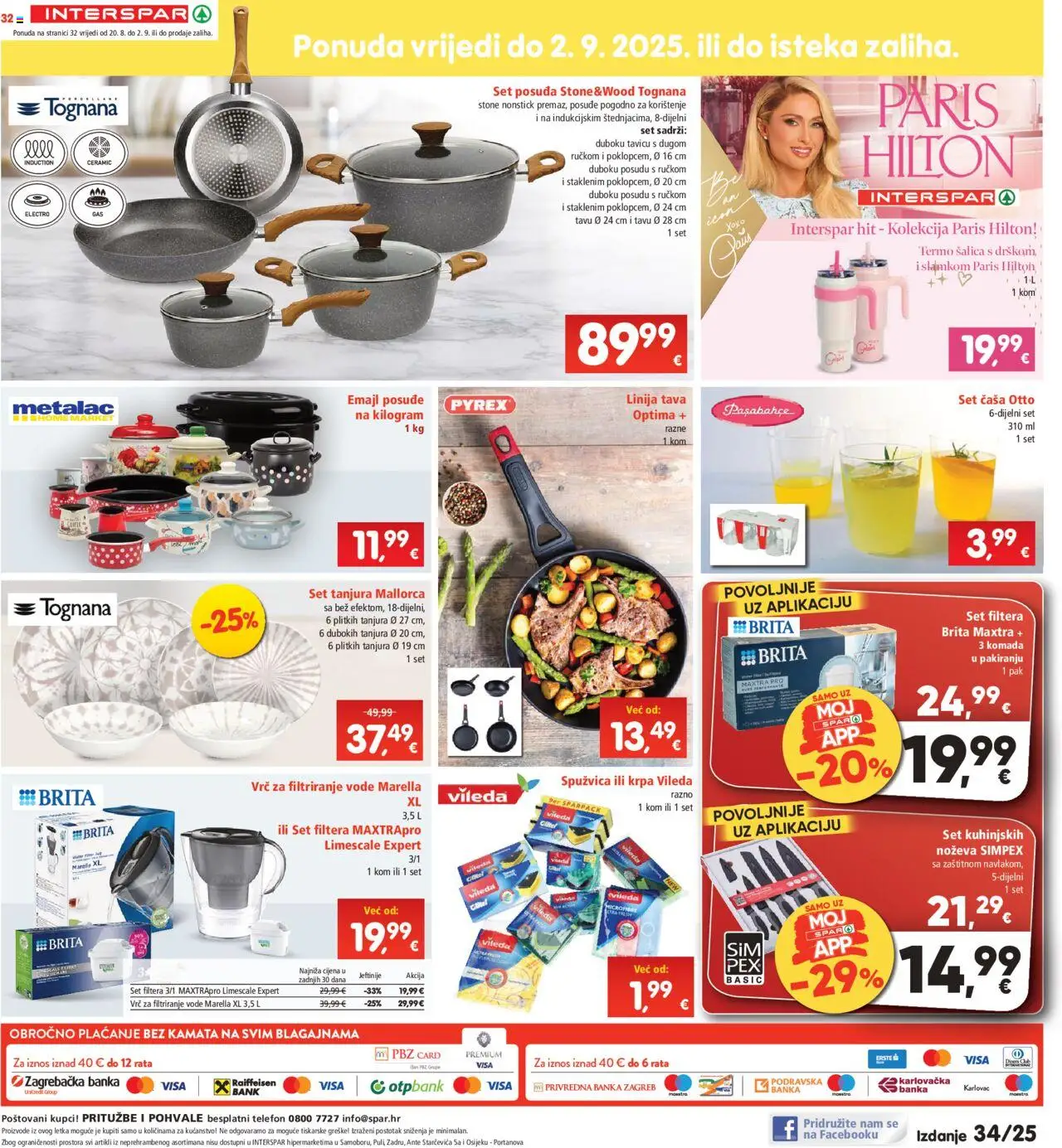 Interspar katalog | vrijedi od 20.08.2025 | Stranica: 32 | Proizvodi: Tognana, Krpa, Tava, Vileda