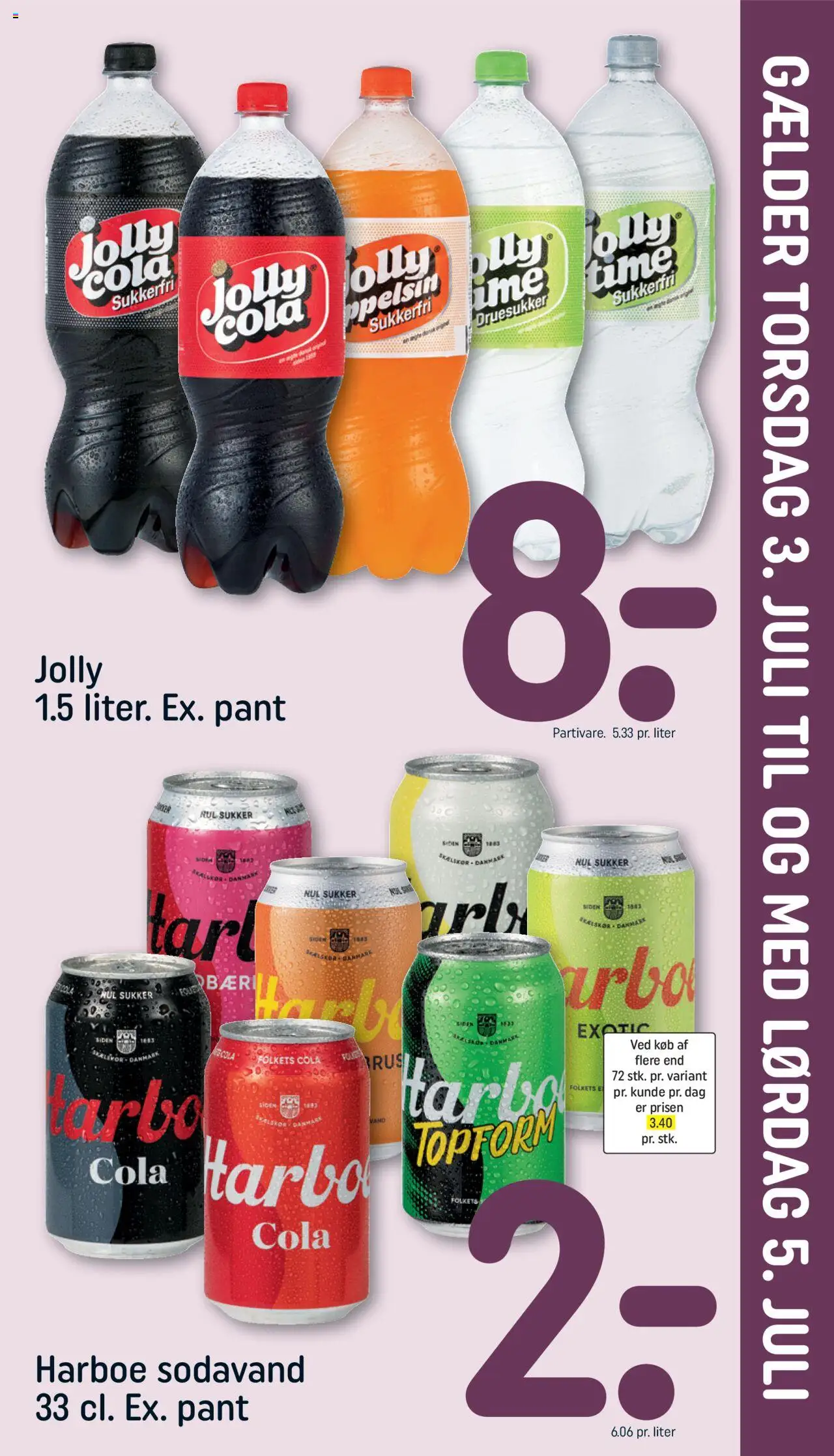 Rema 1000 Tilbudsavis gyldig fra 29.06.2025 | Side: 25 | Produkter: Sodavand, Lime, Cola, Sukker